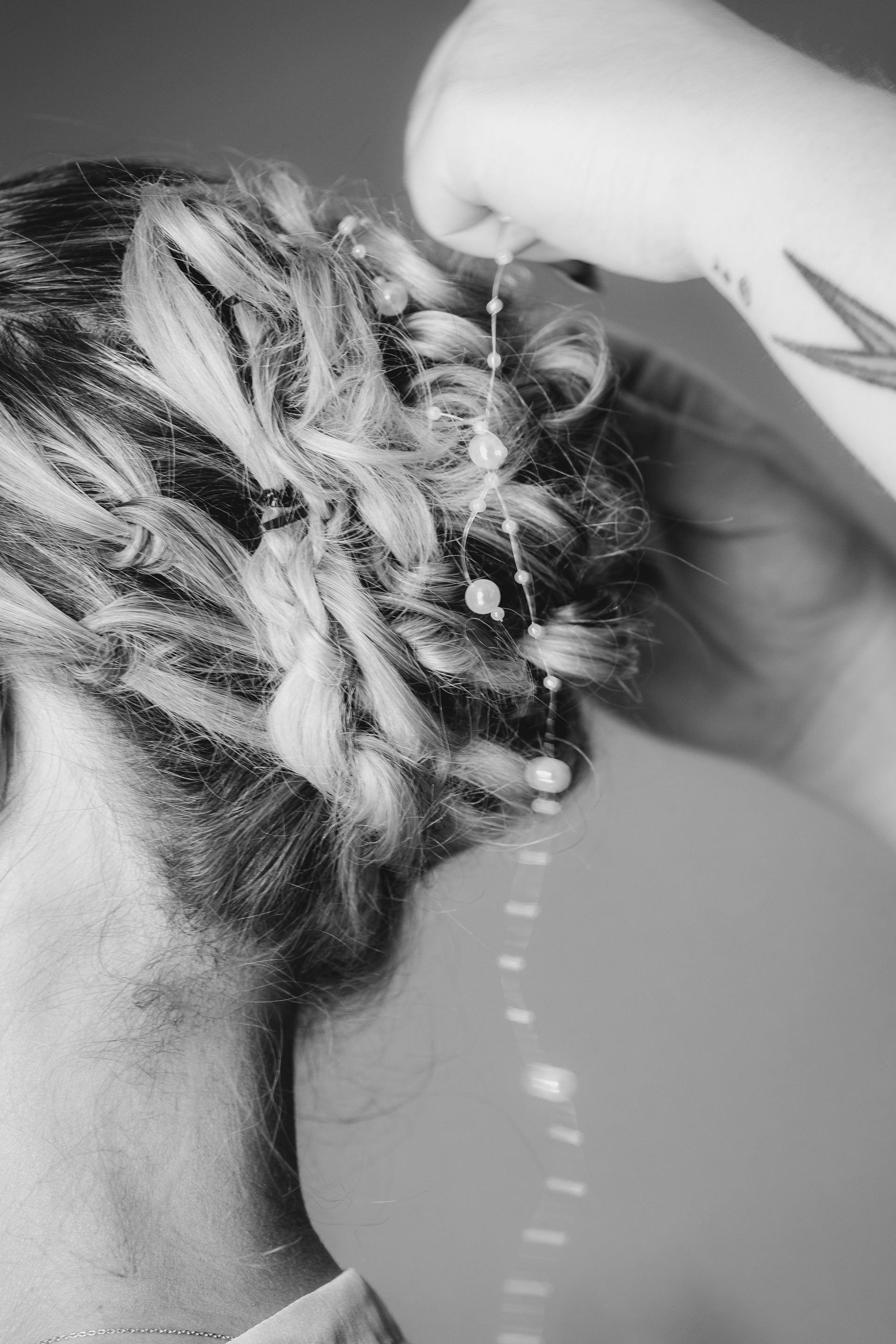 trouwfoto's bij make-up