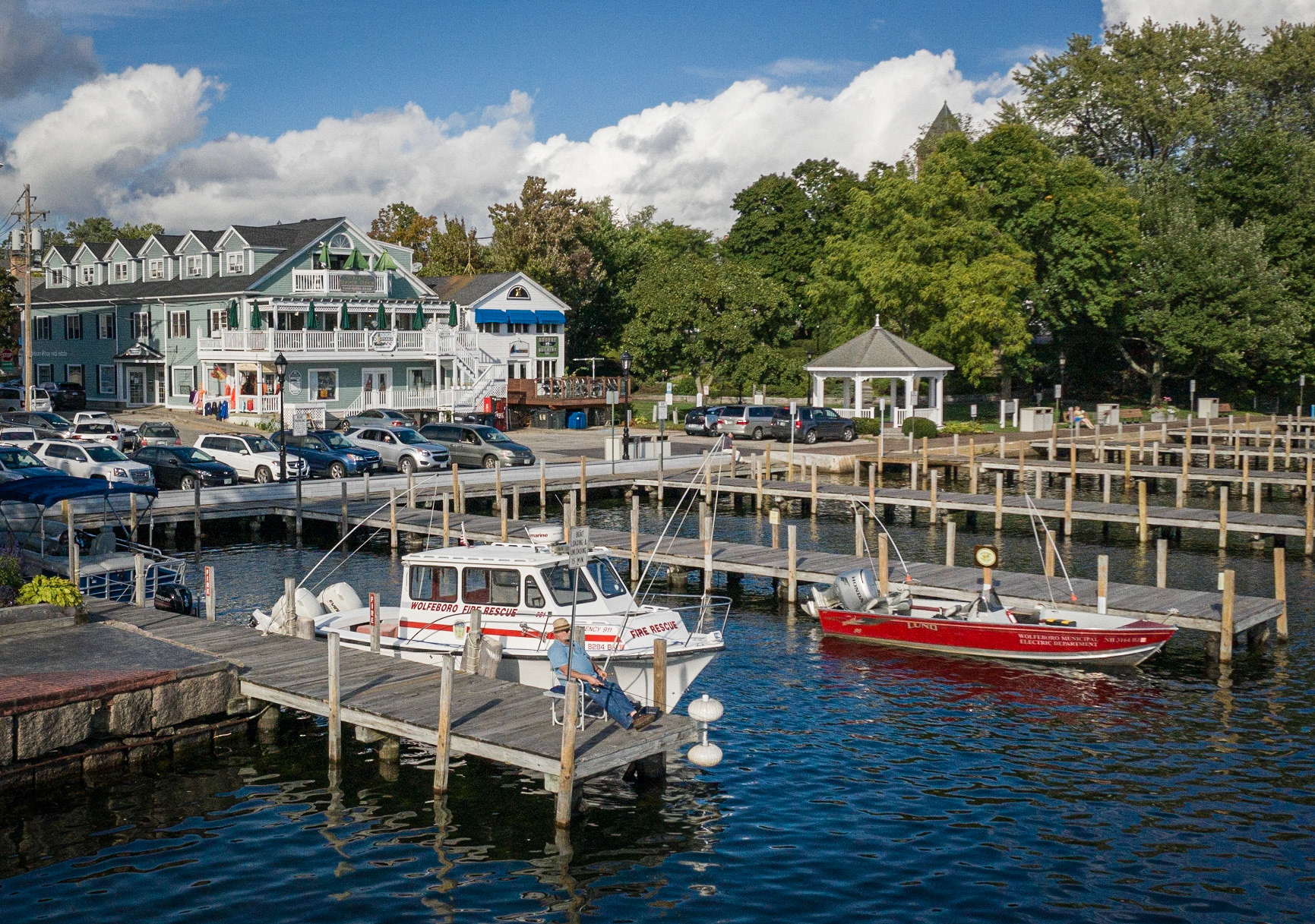 Wolfeboro Docks in late summer.