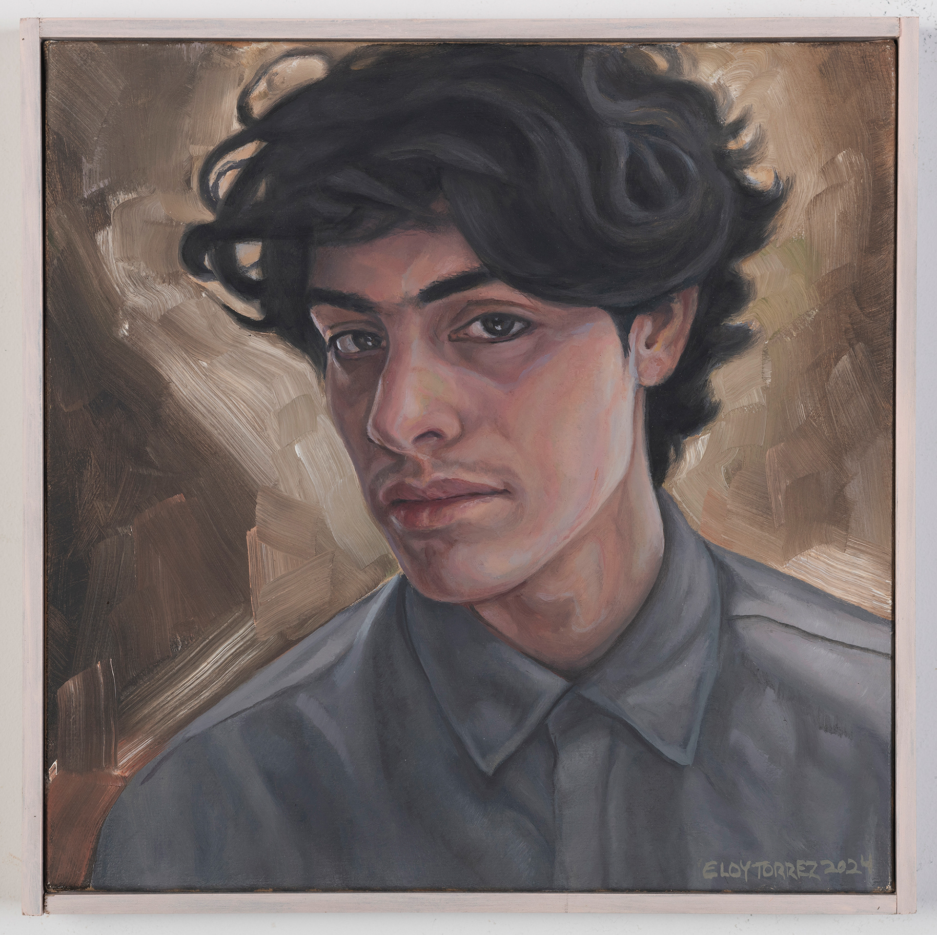 Henry Rael, Oil on Canvas, 10” x 10” 