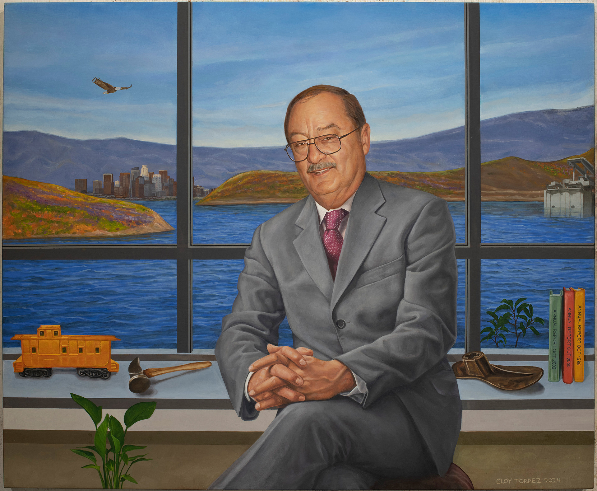 Portrait of Philip Pace, Metropilitan Water District Headquarters