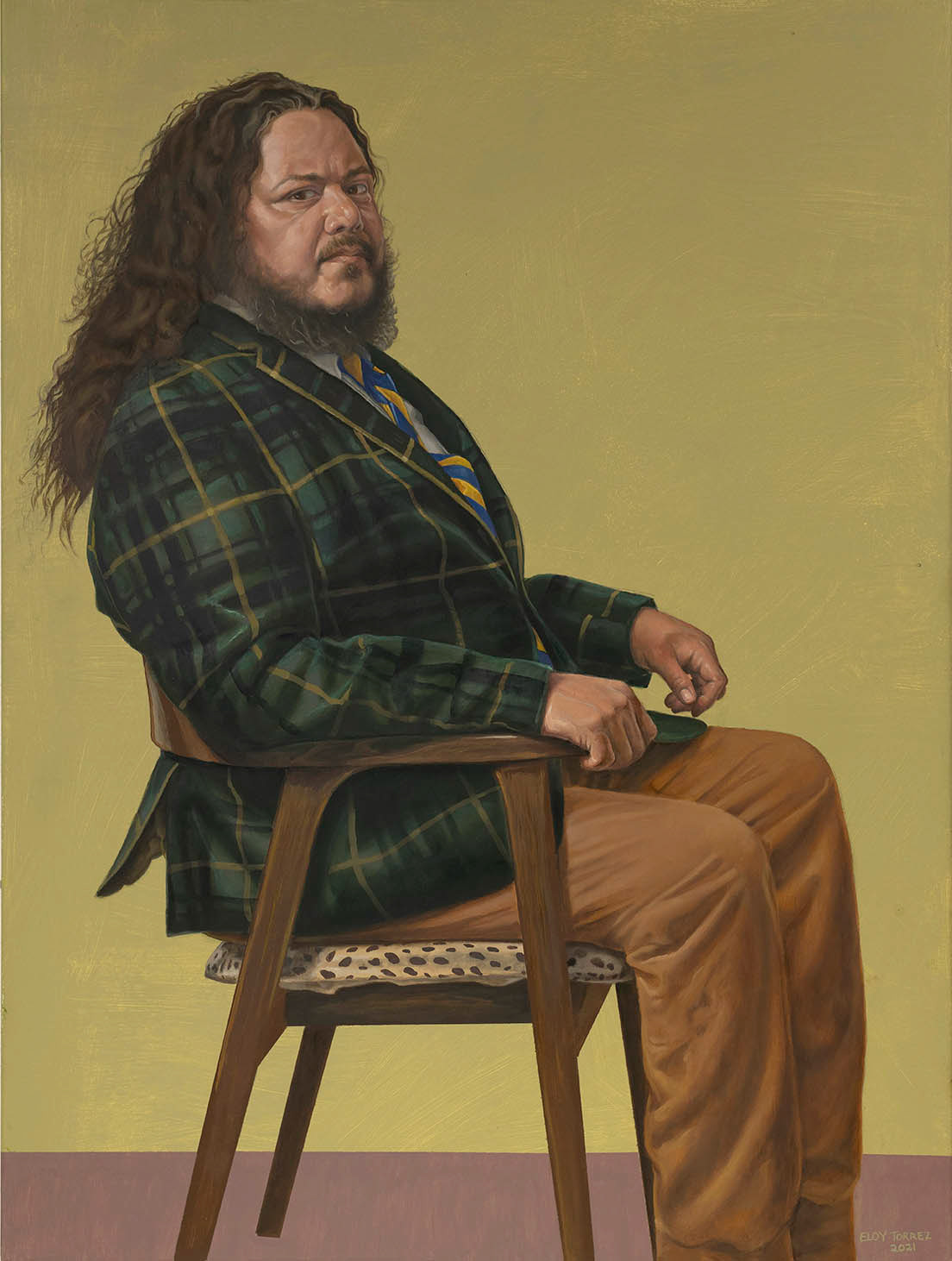 Rigo Jimenez, Oil on Canvas, 40" x 30"