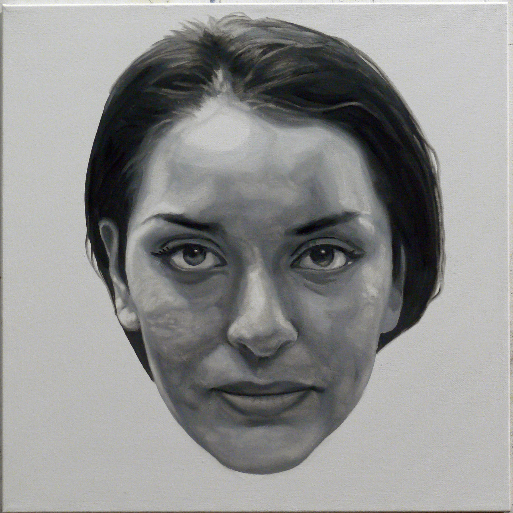 Head no. 3, Oil on Canvas, 20" x 20"