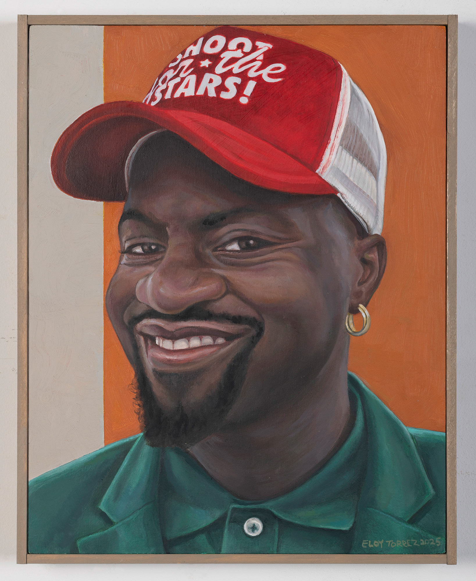 Kenrick Mcfarlane, Shoot for the Stars, Oil on Panel, 14” x 11”