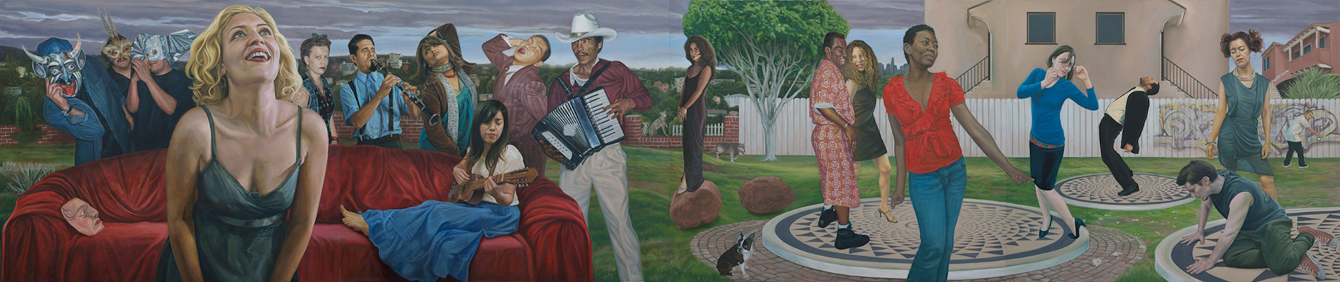 To Be Continued, Oil on Canvas on Panel, 64" x 306"