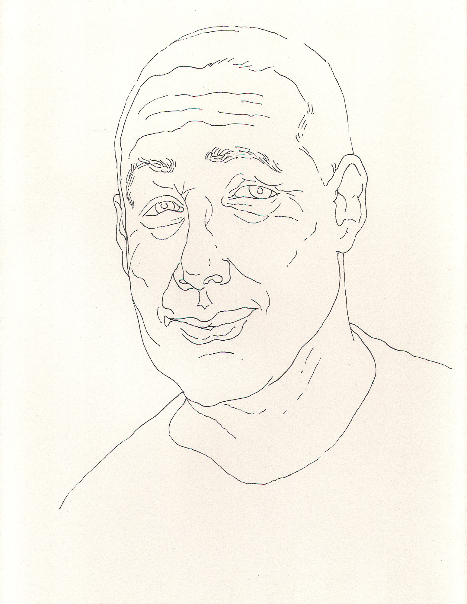 Pen and Ink Line Drawing on Paper 3, 11" x 14"