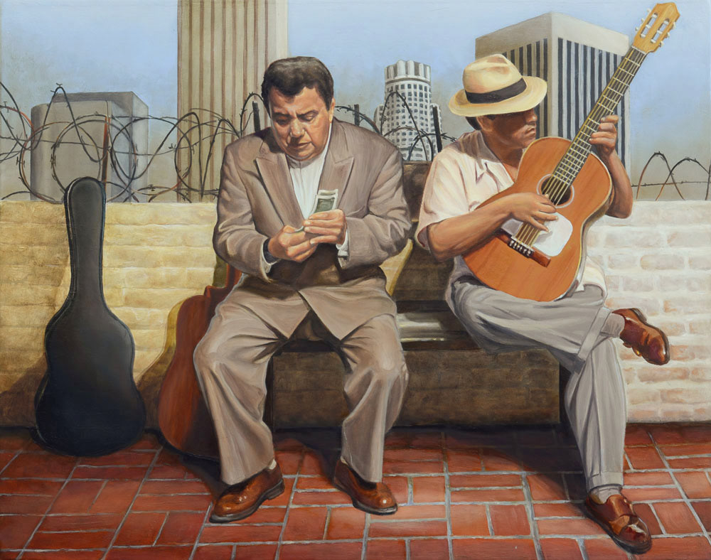 Two for Me One for You, Oil on Canvas, 15" x 19"