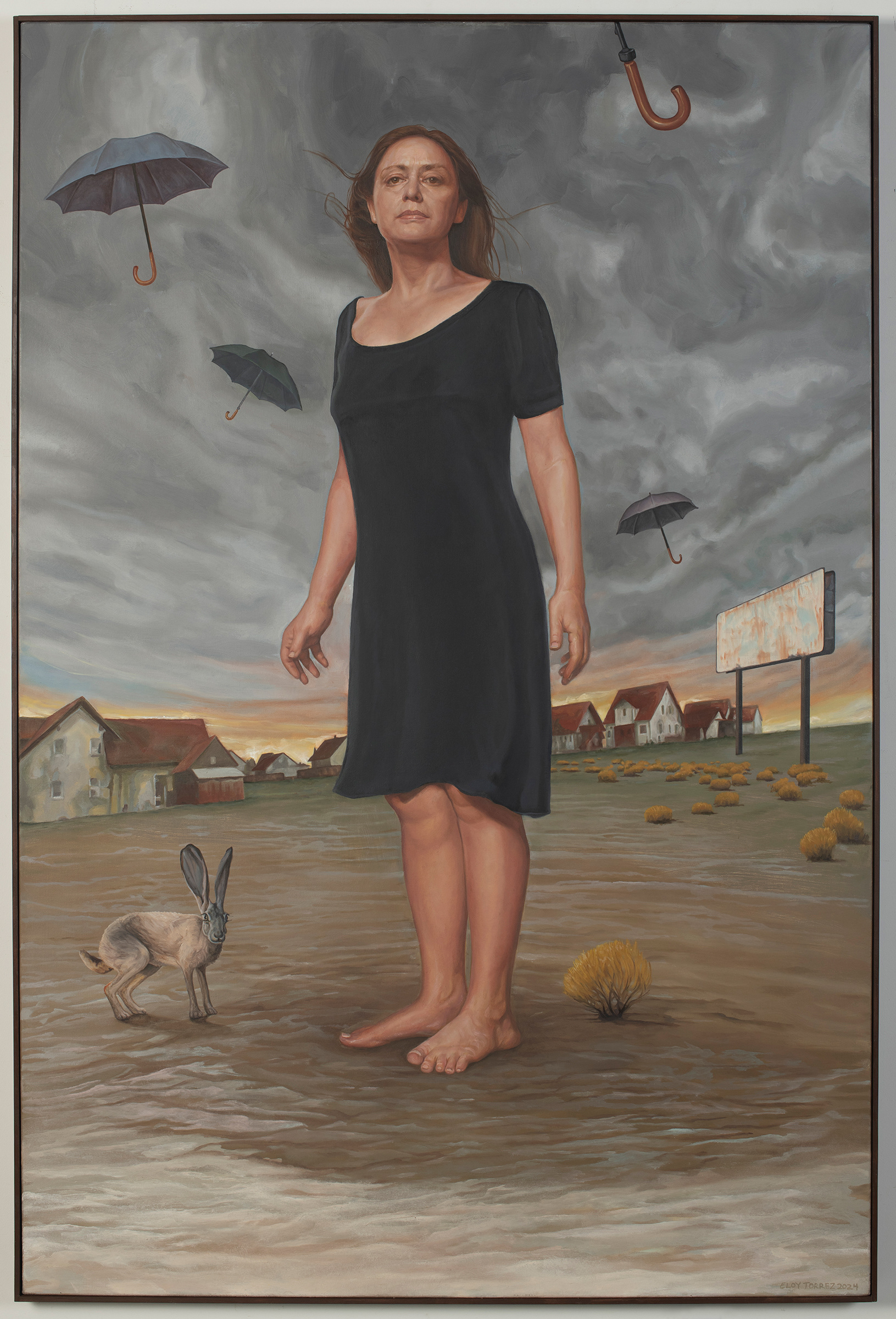 Between Two Worlds, Oil on Canvas, 60" x 40"