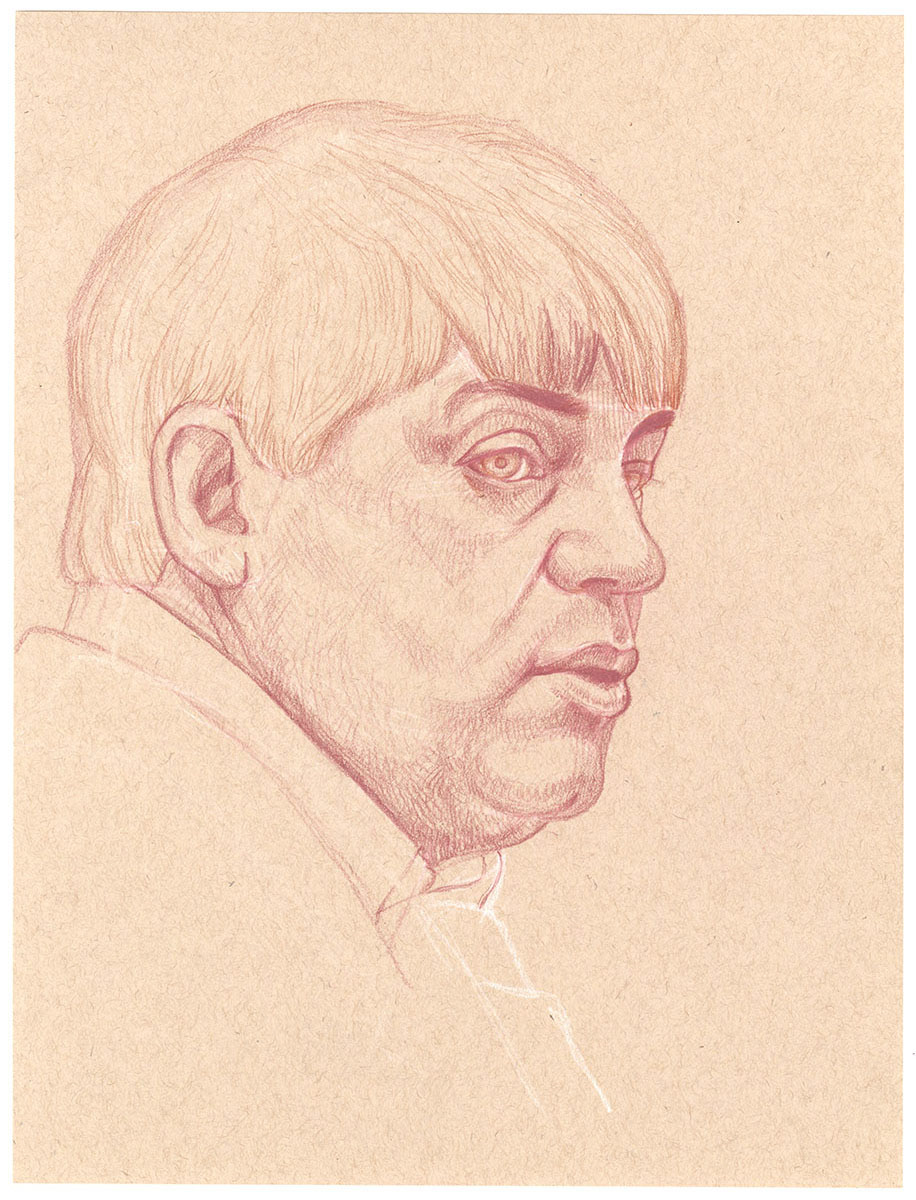 Docente, Prisma Color  Pencil on Paper, 12" x 9"