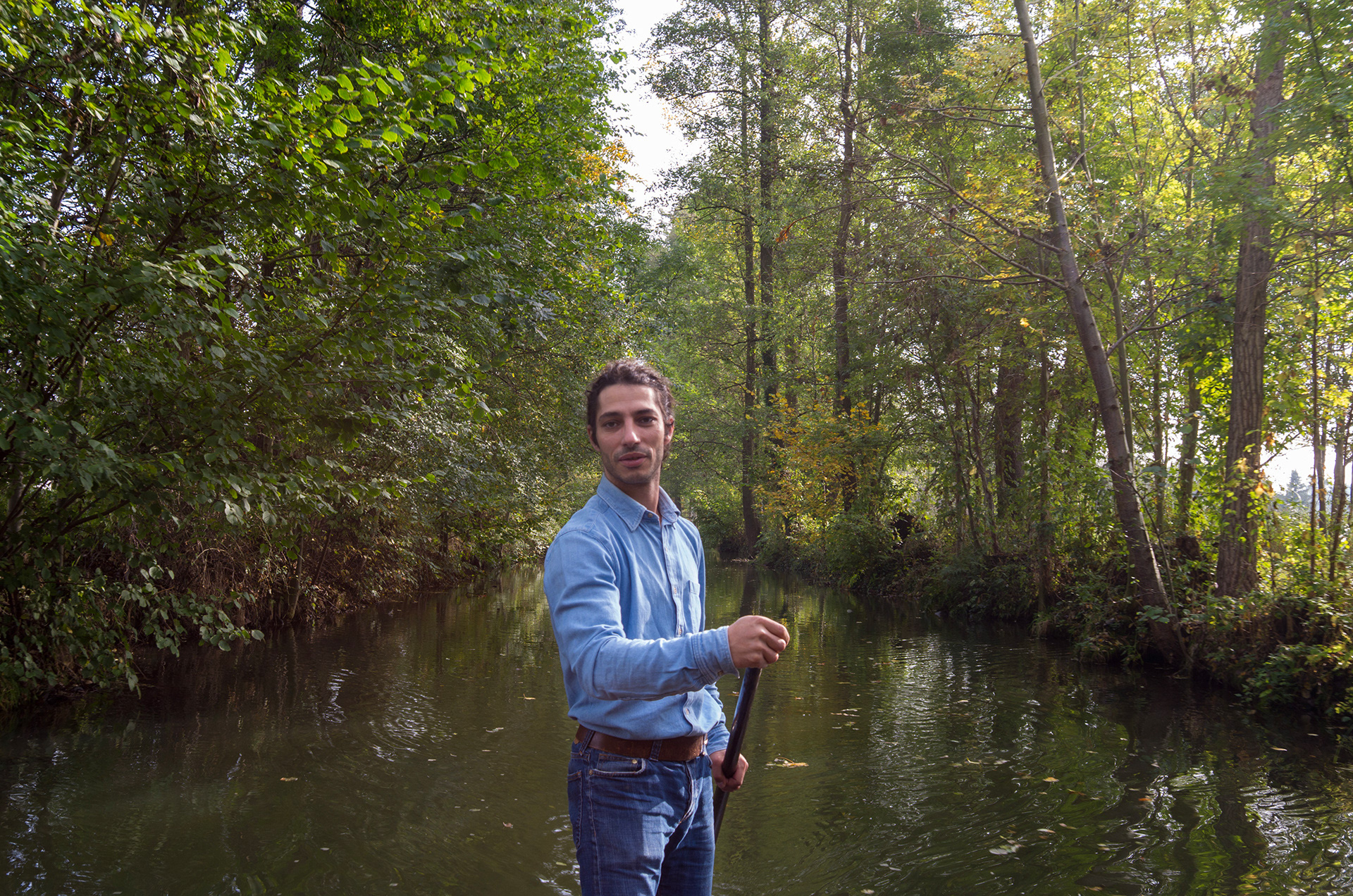 Portrait of brother Tobias, Spreewald, 2014