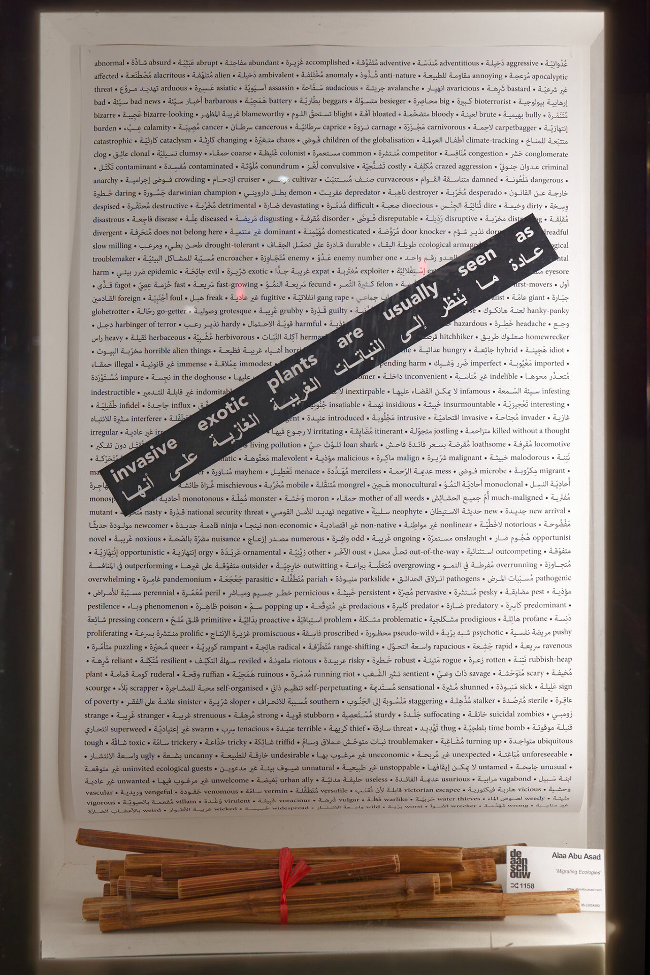 Installation view, De Aanschouw, Rotterdam, Curator: Kuan Yen-Ting. Photo: Florian Cramer, 2023