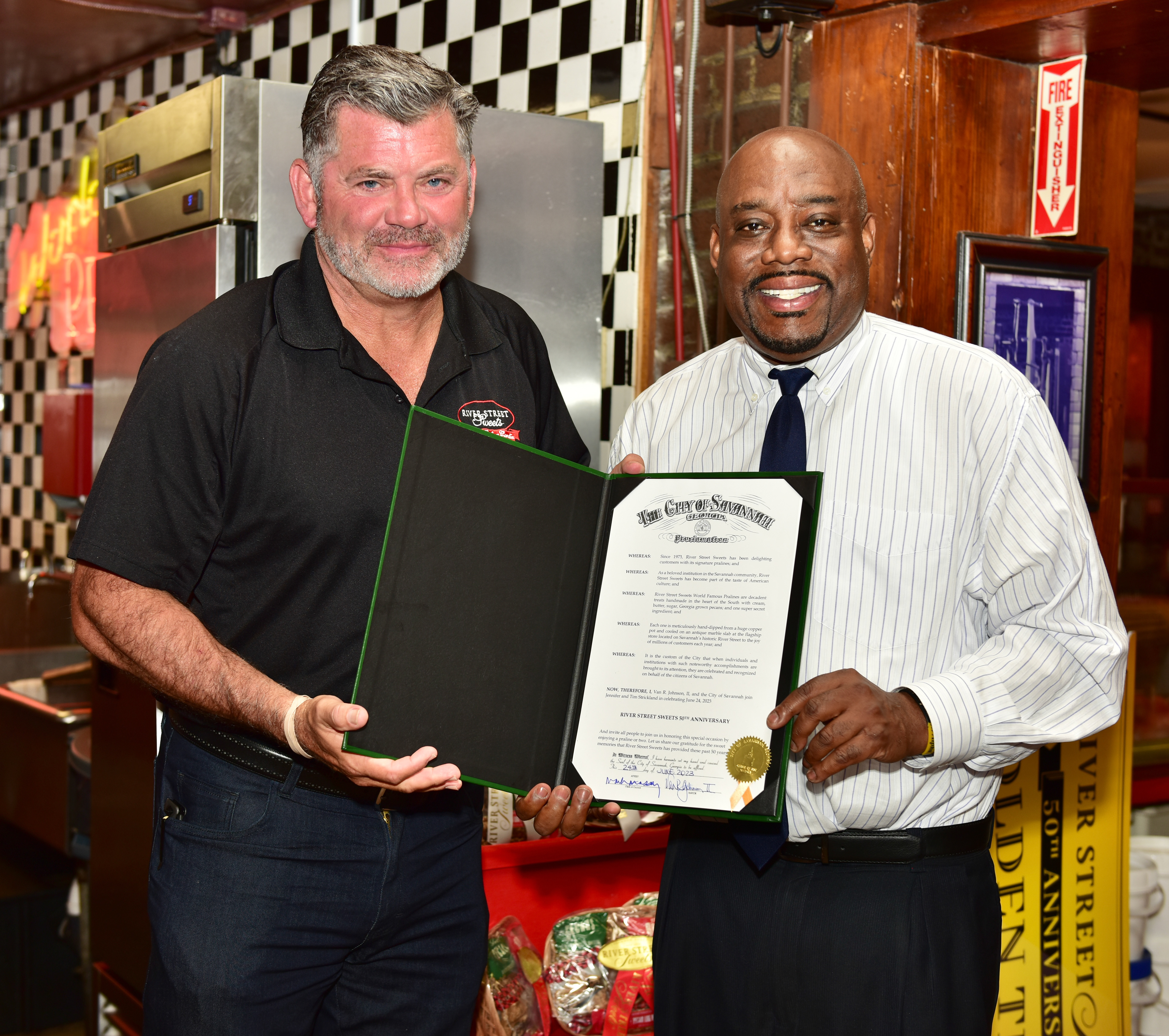 River Street Sweets National Pralines Day Kickoff and 50th Anniversary Celebration