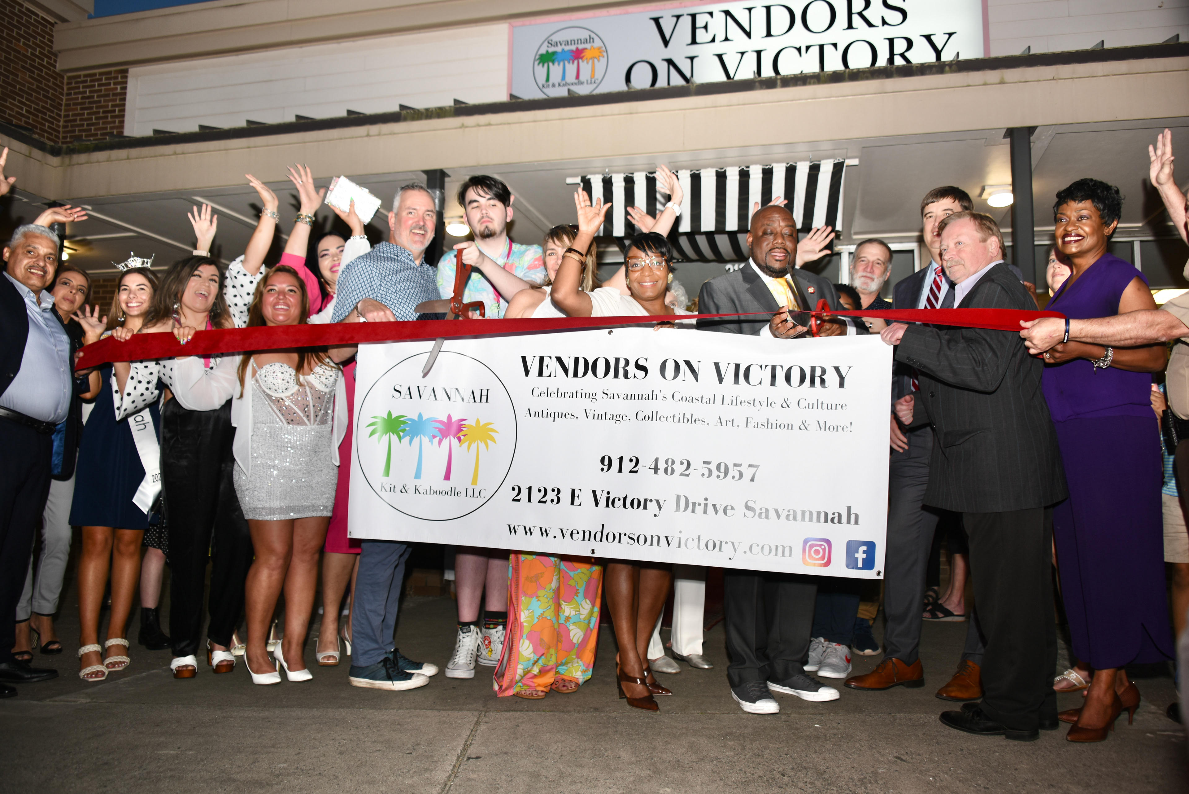 Vendors on Victory Ribbon Cutting and Grand Opening