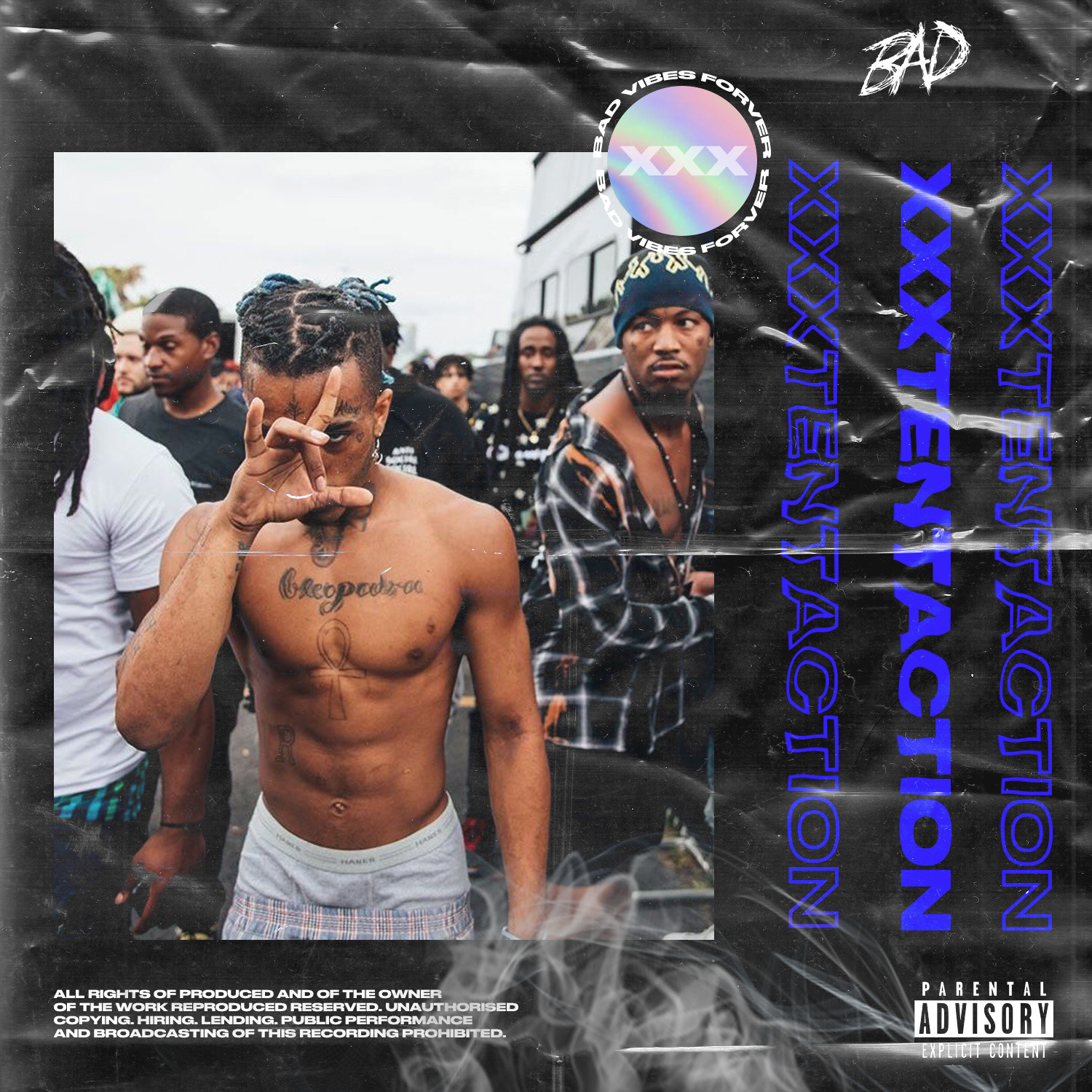 XXXtentation alternative album cover design