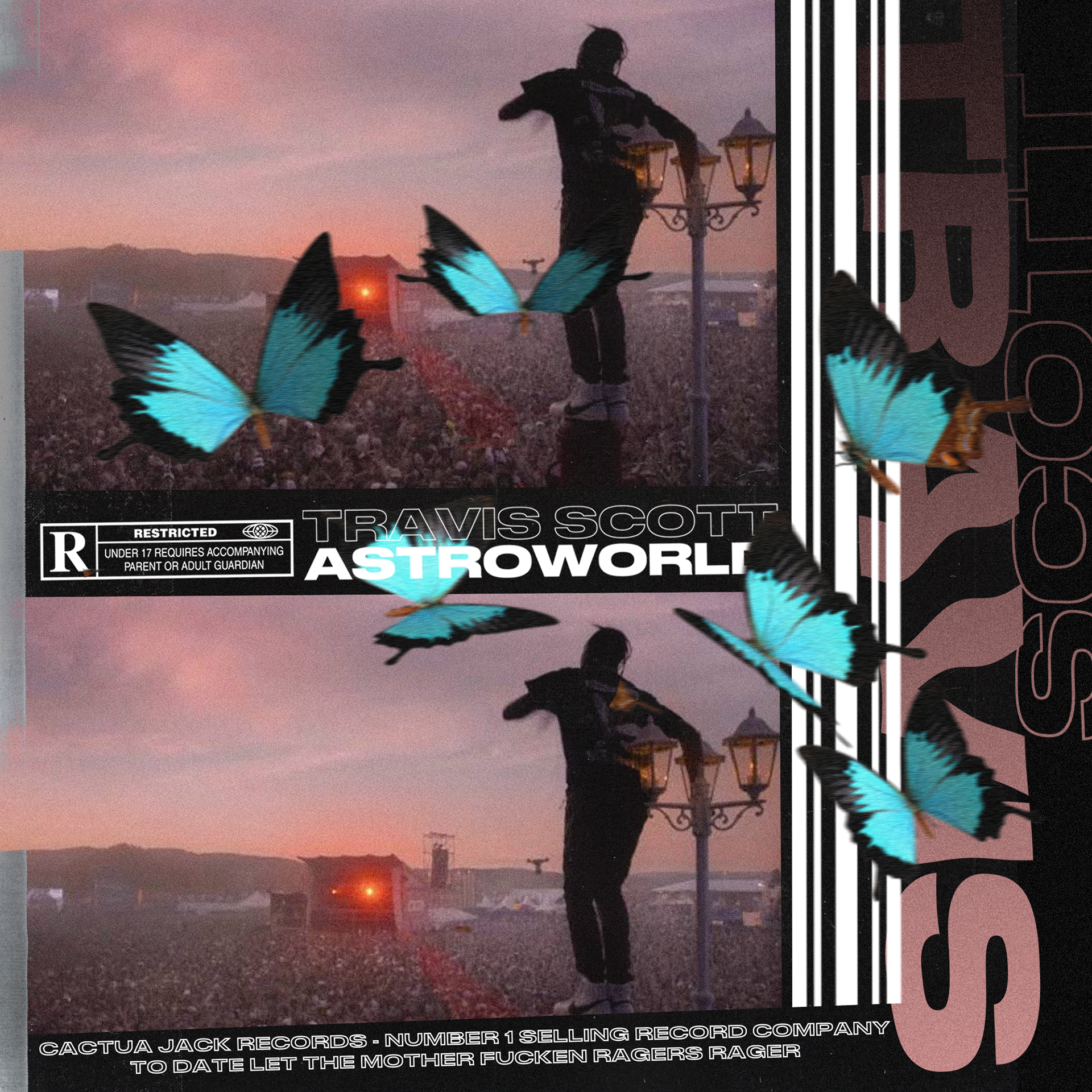 Travis Scott alternative album cover design