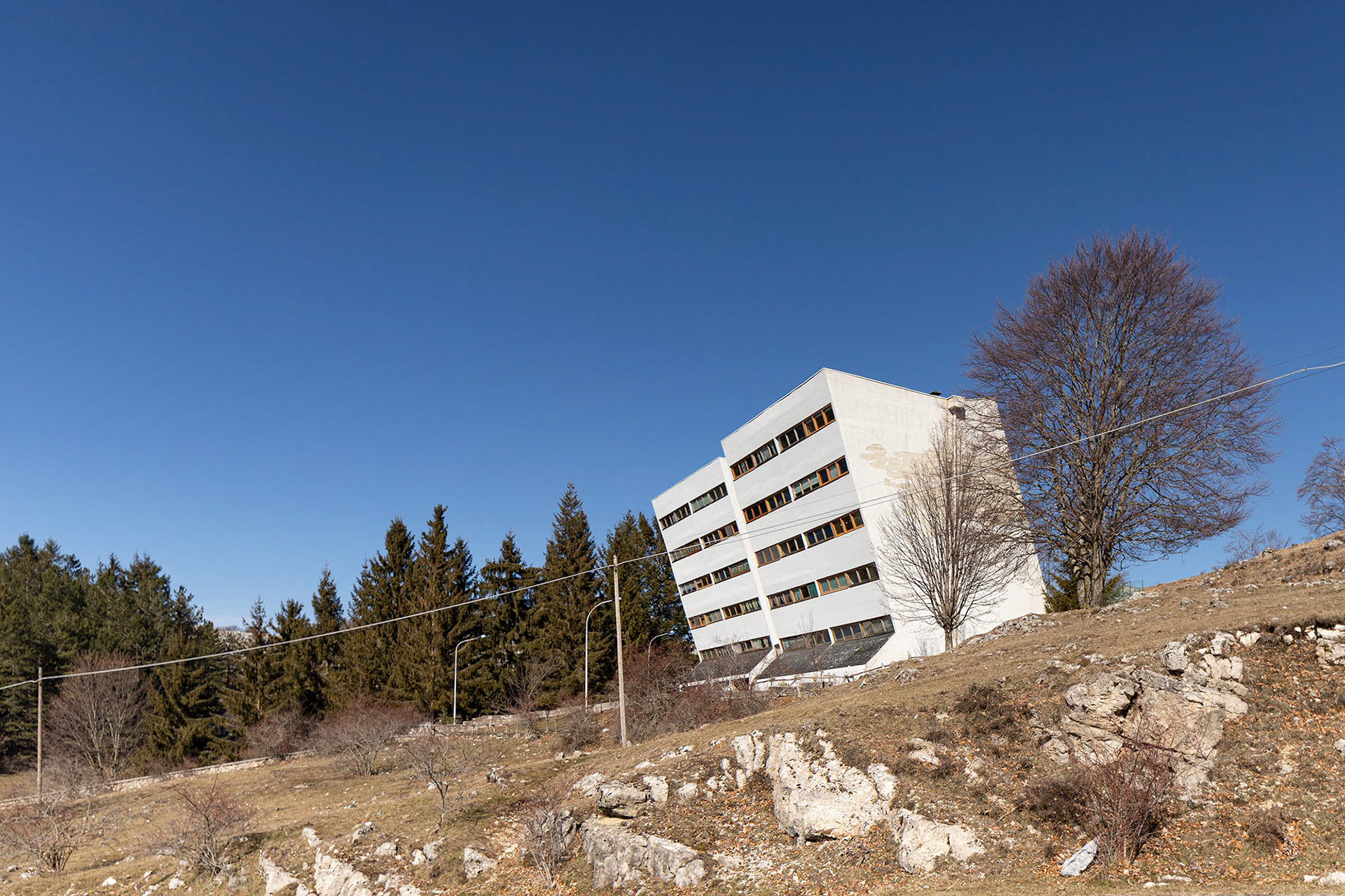 Residence Il Rifugio, F. Palpacelli, Monte Livata – Subiaco (RM), 1976-78