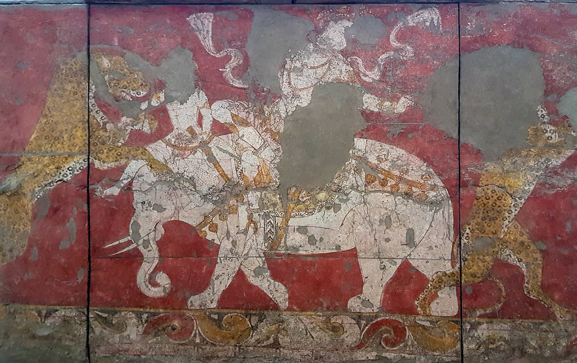Taschkent (Museum), Afrasiab Fresken 700 v Ch.