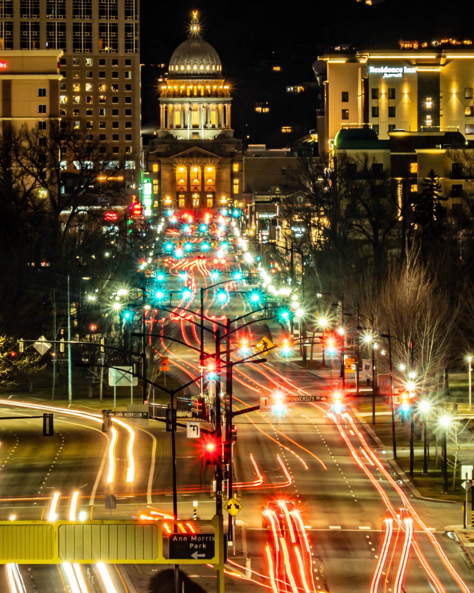 Bopise at night