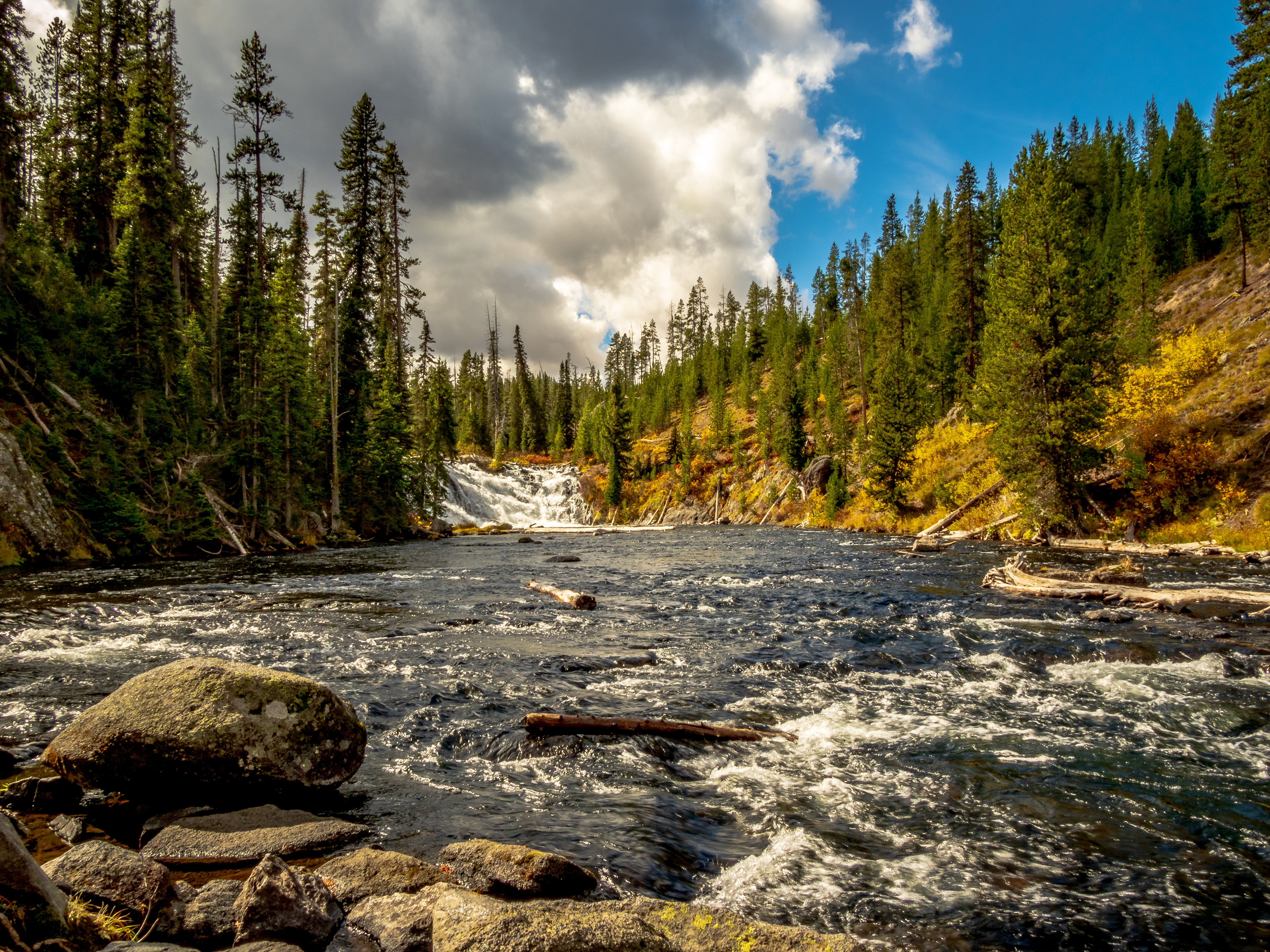 Lewis River Falls - Yellowstone NP, Wyoming