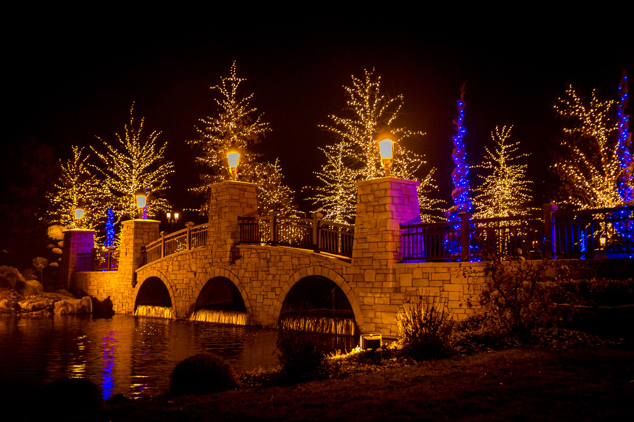 Christmas lights - Eagle, Idaho, USA
