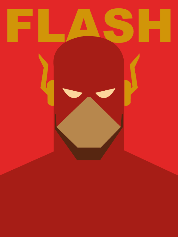Refonte affiche série Flash - Illustrator