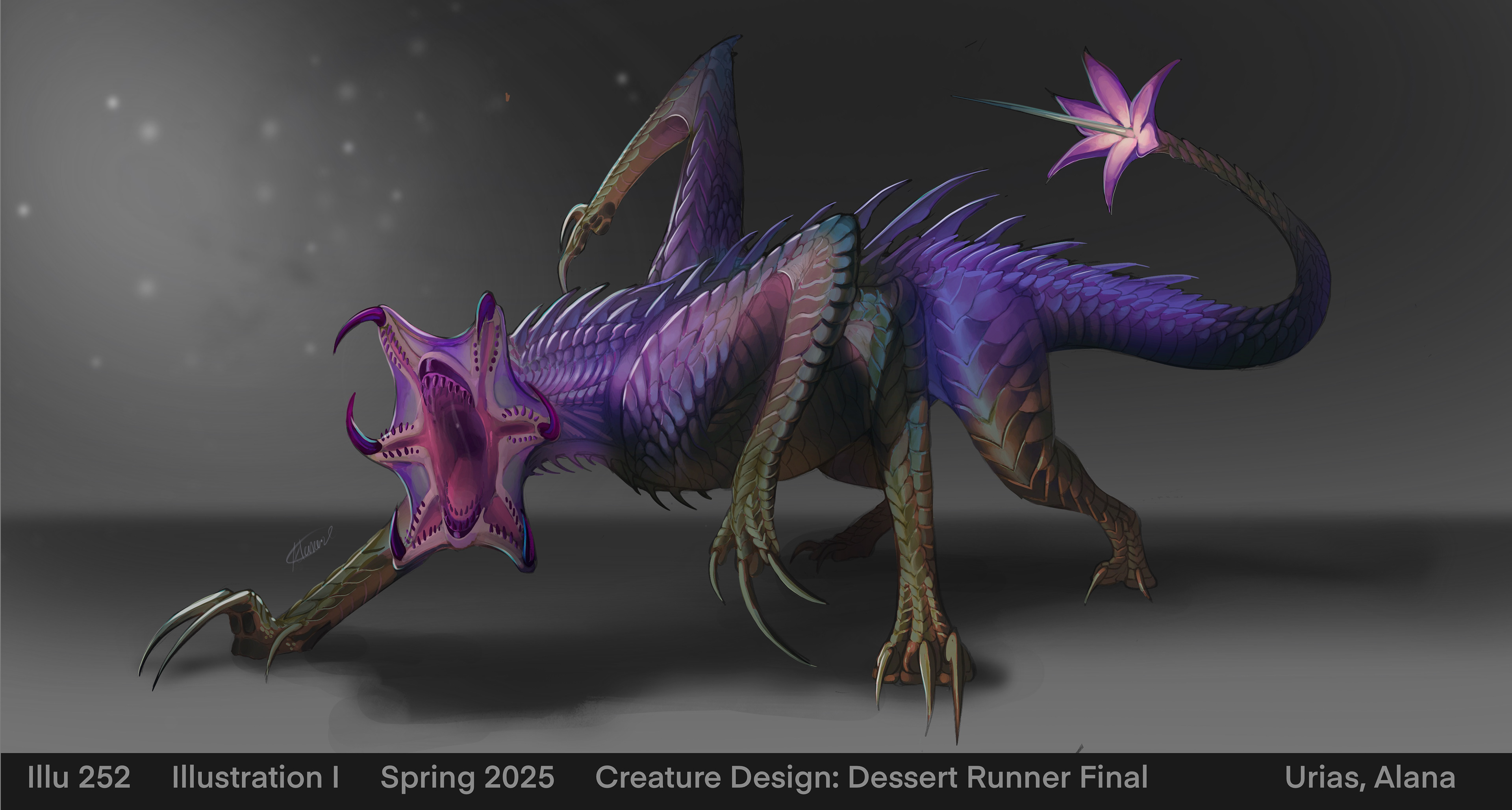 Dessert Runner Creature Design Final - Procreate