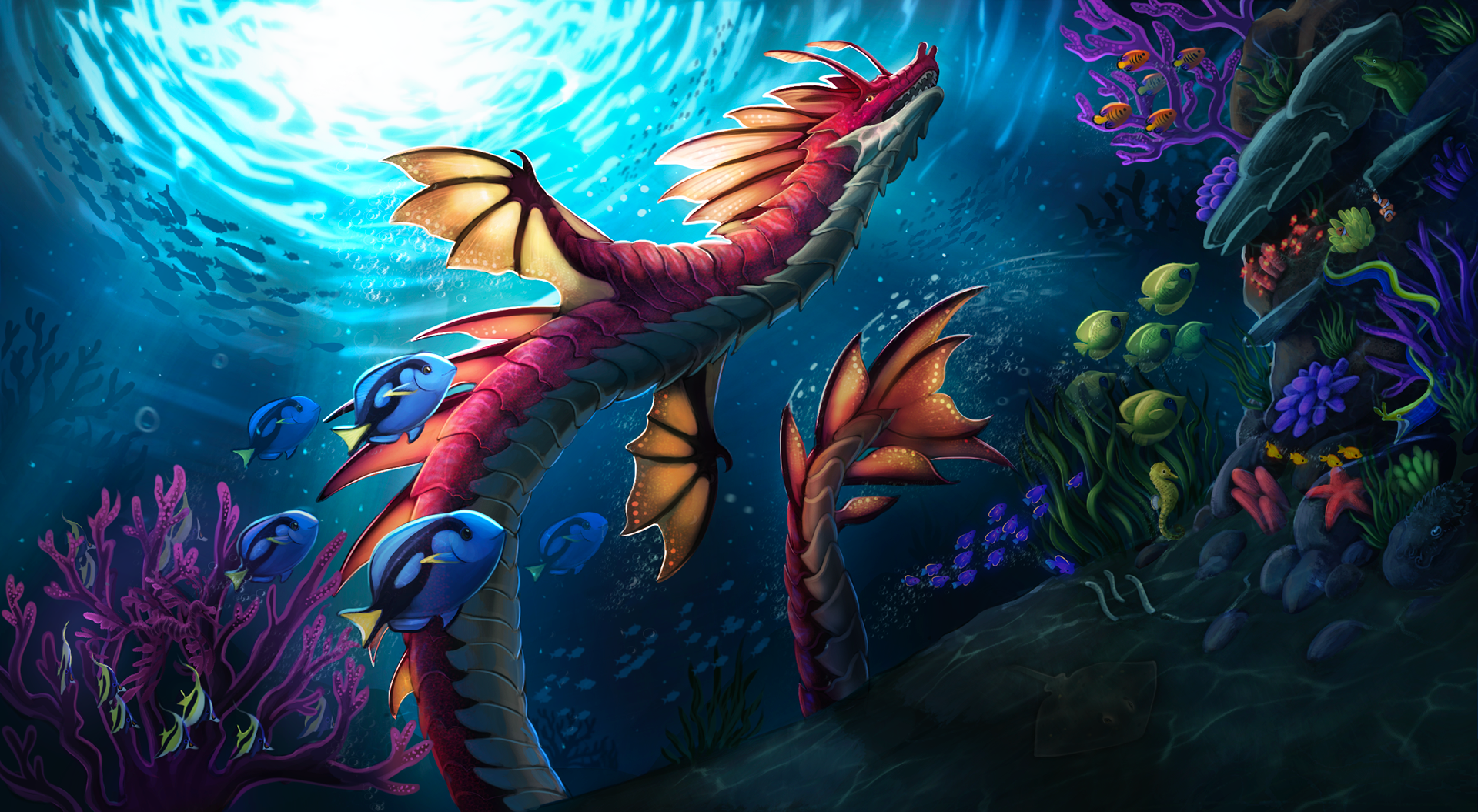 Beneath The Waves - Procreate