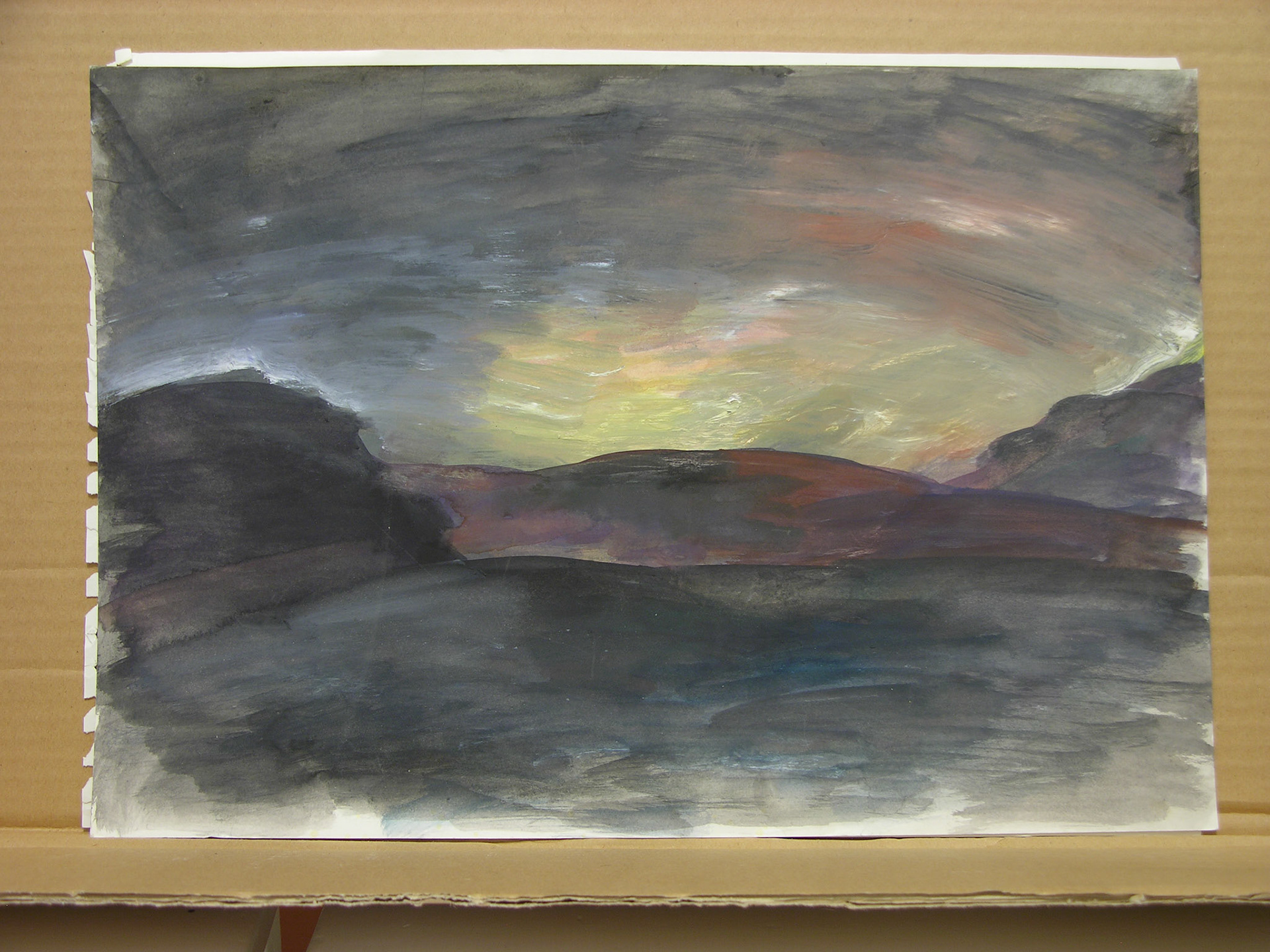 Acuarela/papel.- 28,9x41,9cm