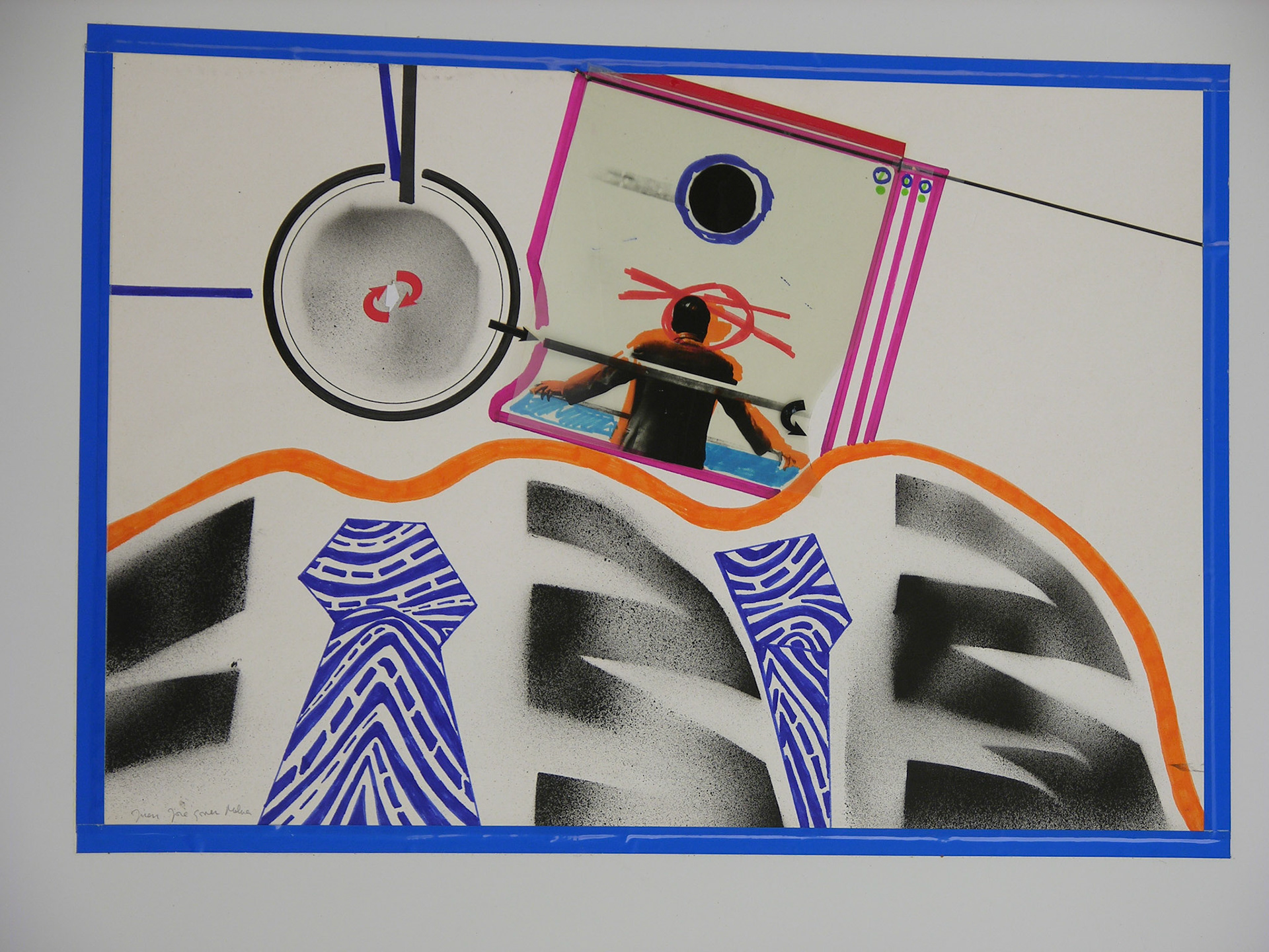 Técnica mixta.- 95,5 x 70cm