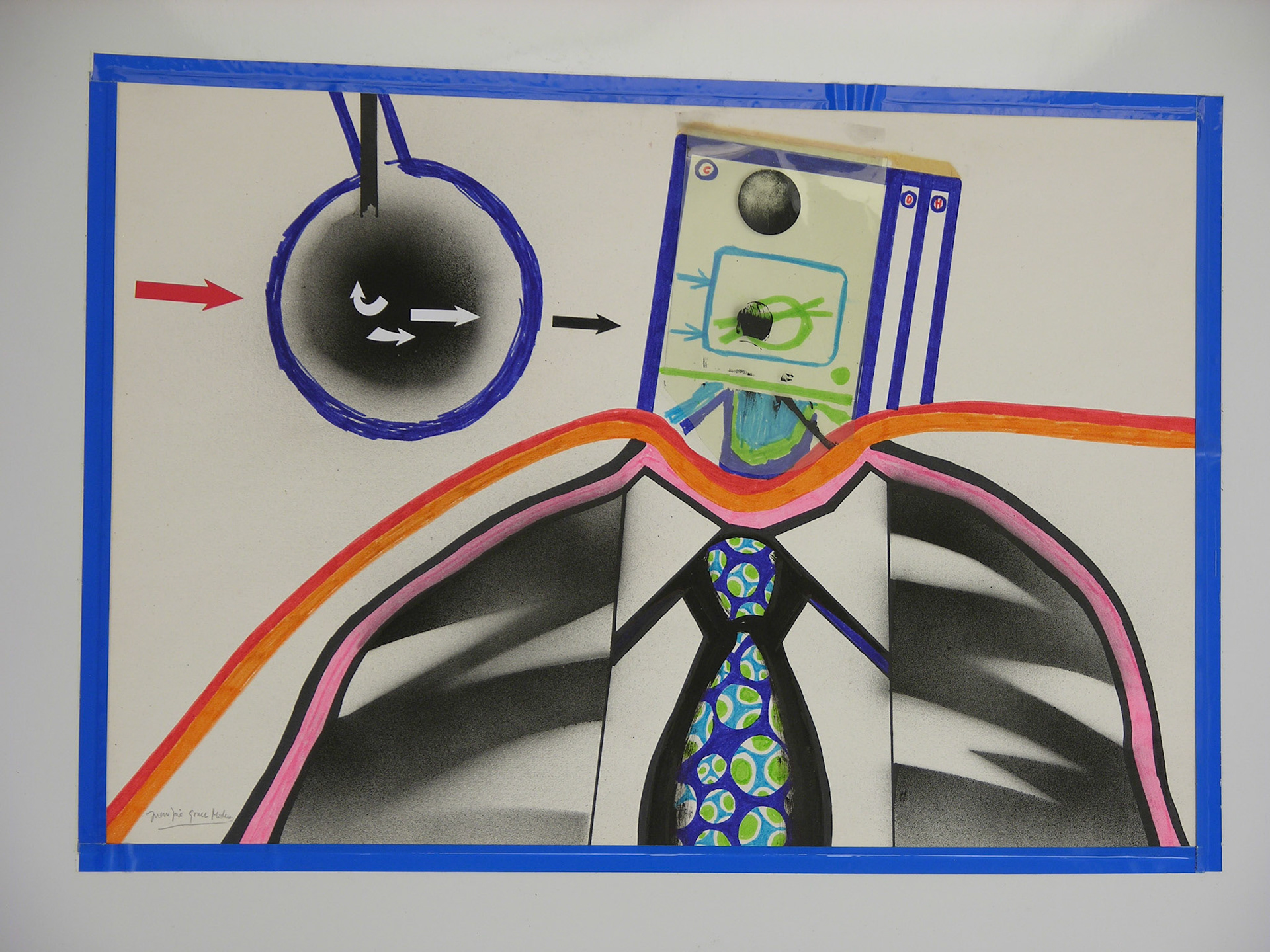 Técnica mixta.- 95,5 x 70cm