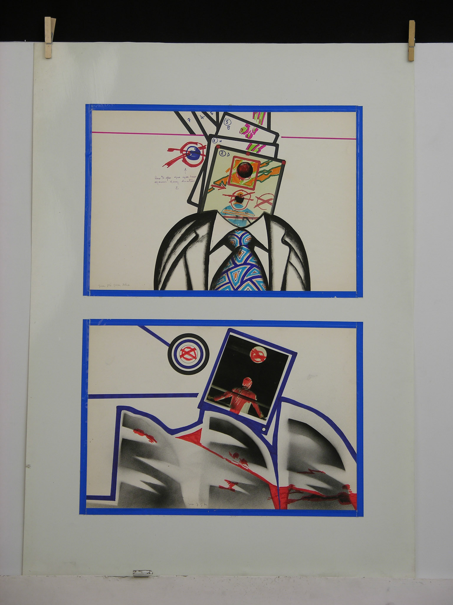 Técnica mixta.- 95,5 x 70cm