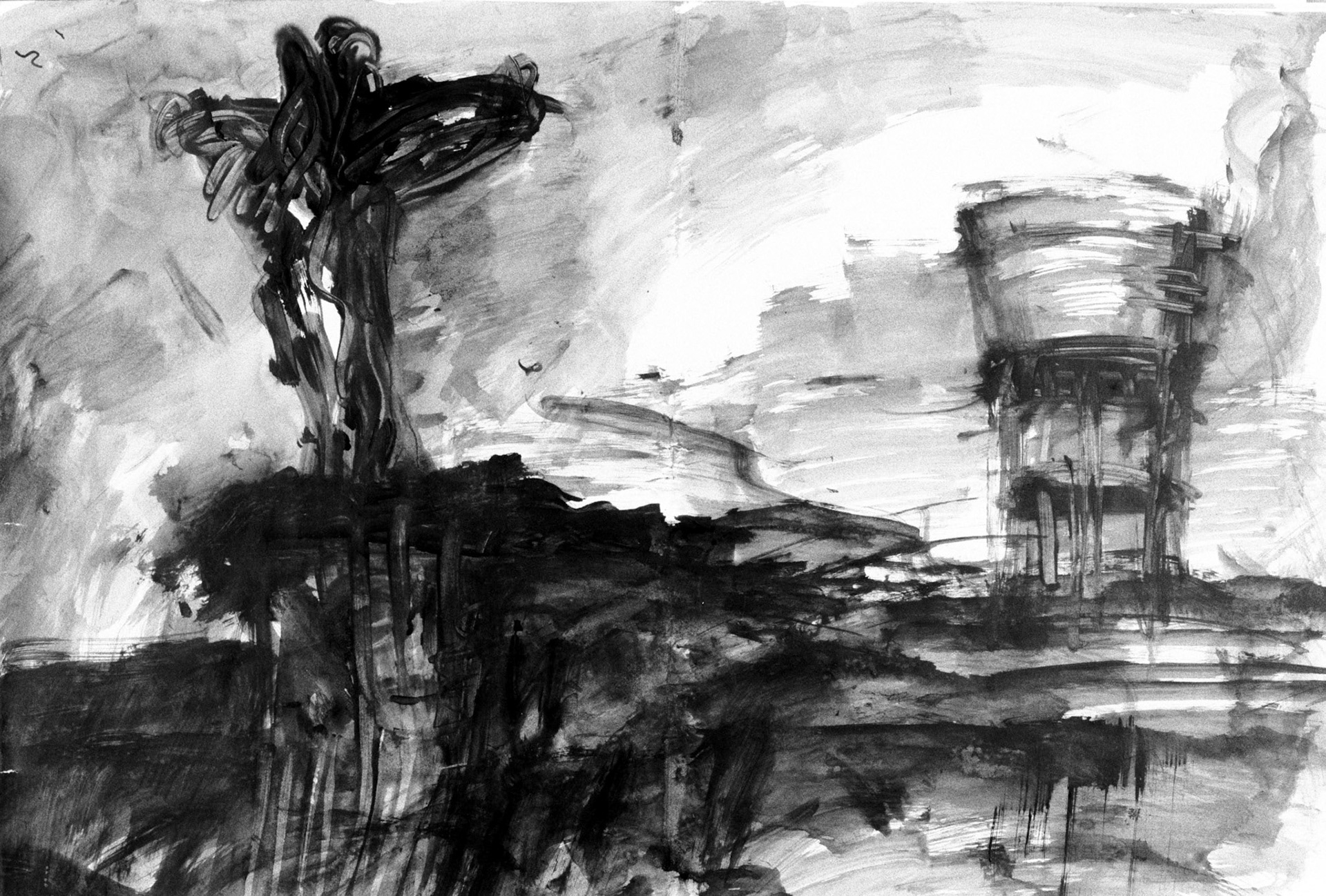 Aguada/papel.-50x69,5cm