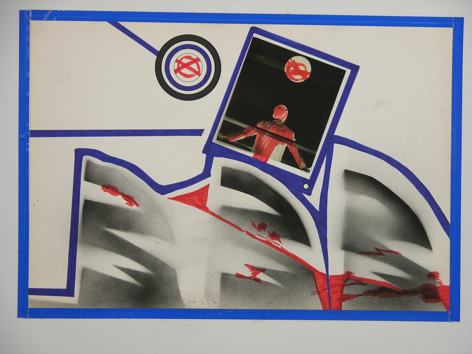 Técnica mixta.- 95,5 x 70cm