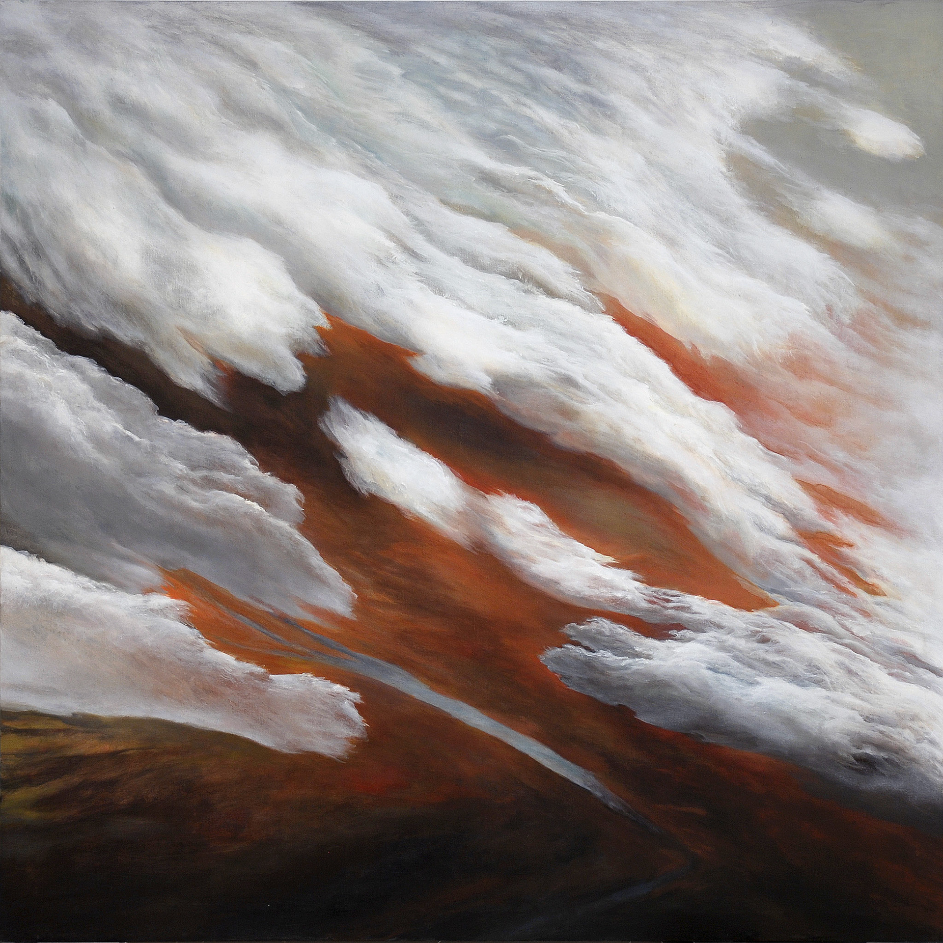 Acrílico/ lienzo._146 x 146 cm