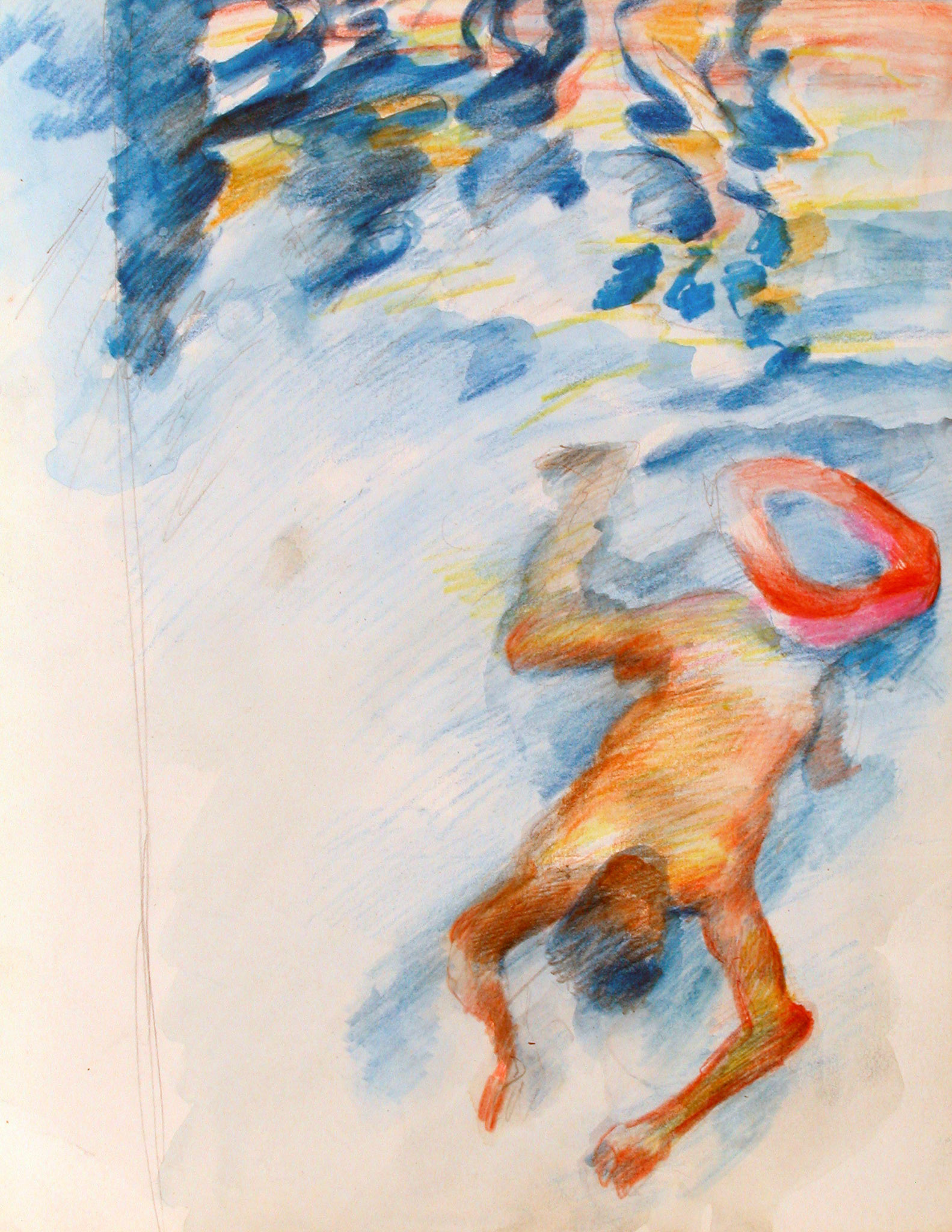 Técnica mixta.Aguada y lápiz/papel.-24 x 19 cm / F: