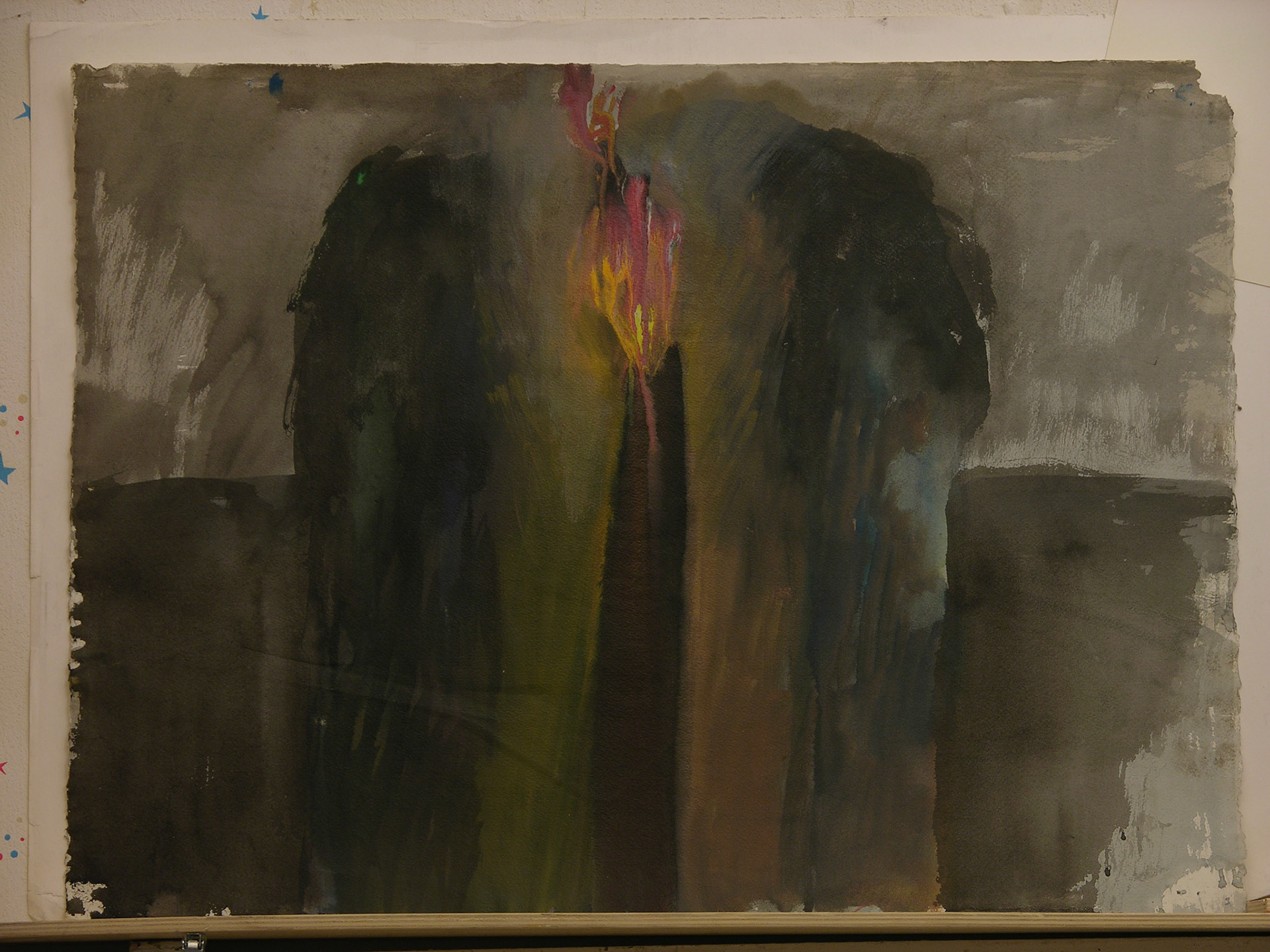 acrílico/papel.-50x64,5cm