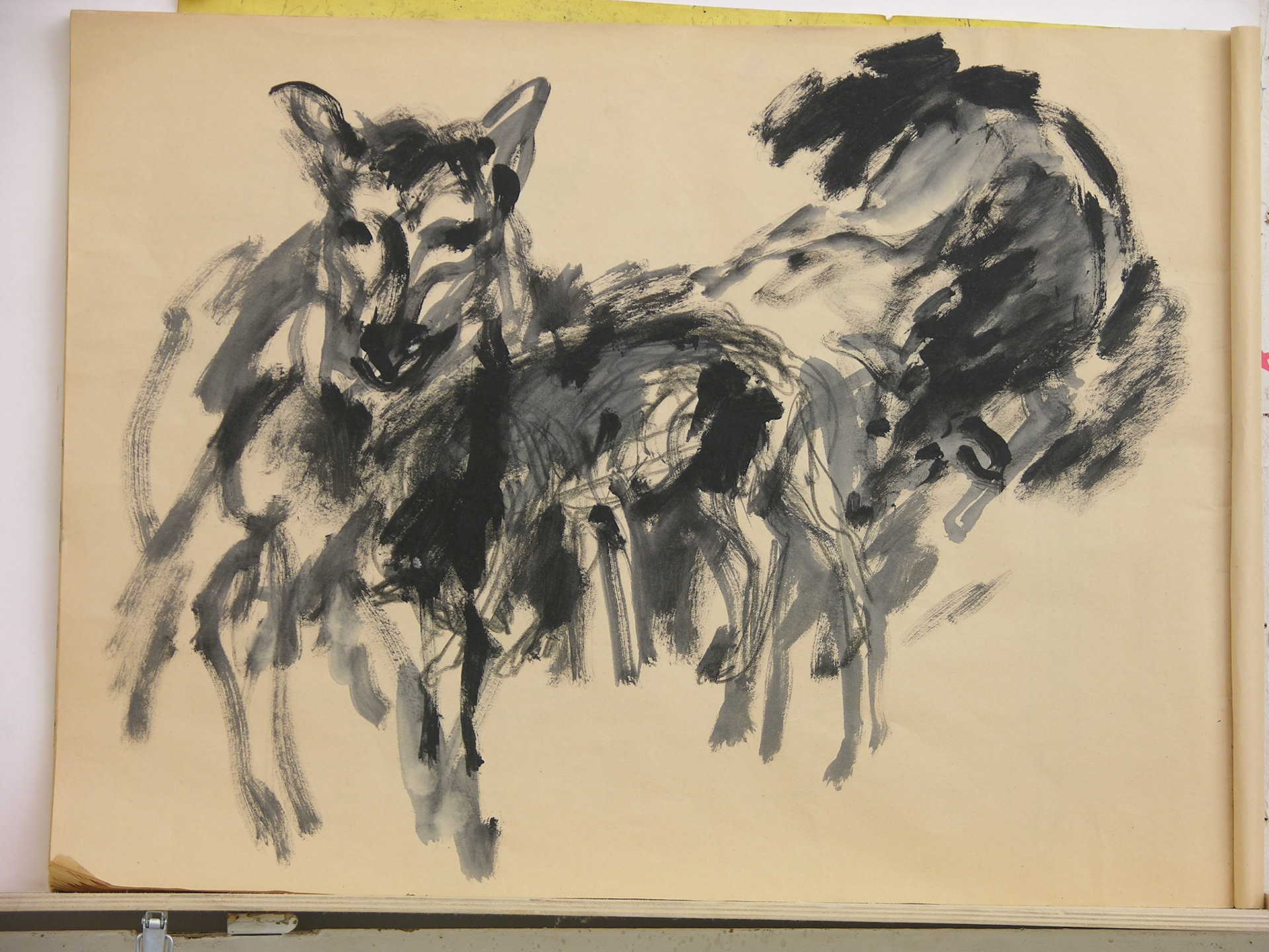 Aguada acrílica.- 46 x 60,5cm