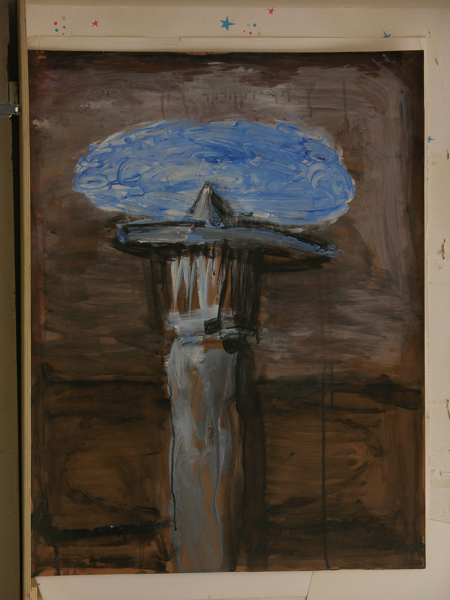 acrílico/cartulina marrón._ 65x50cm