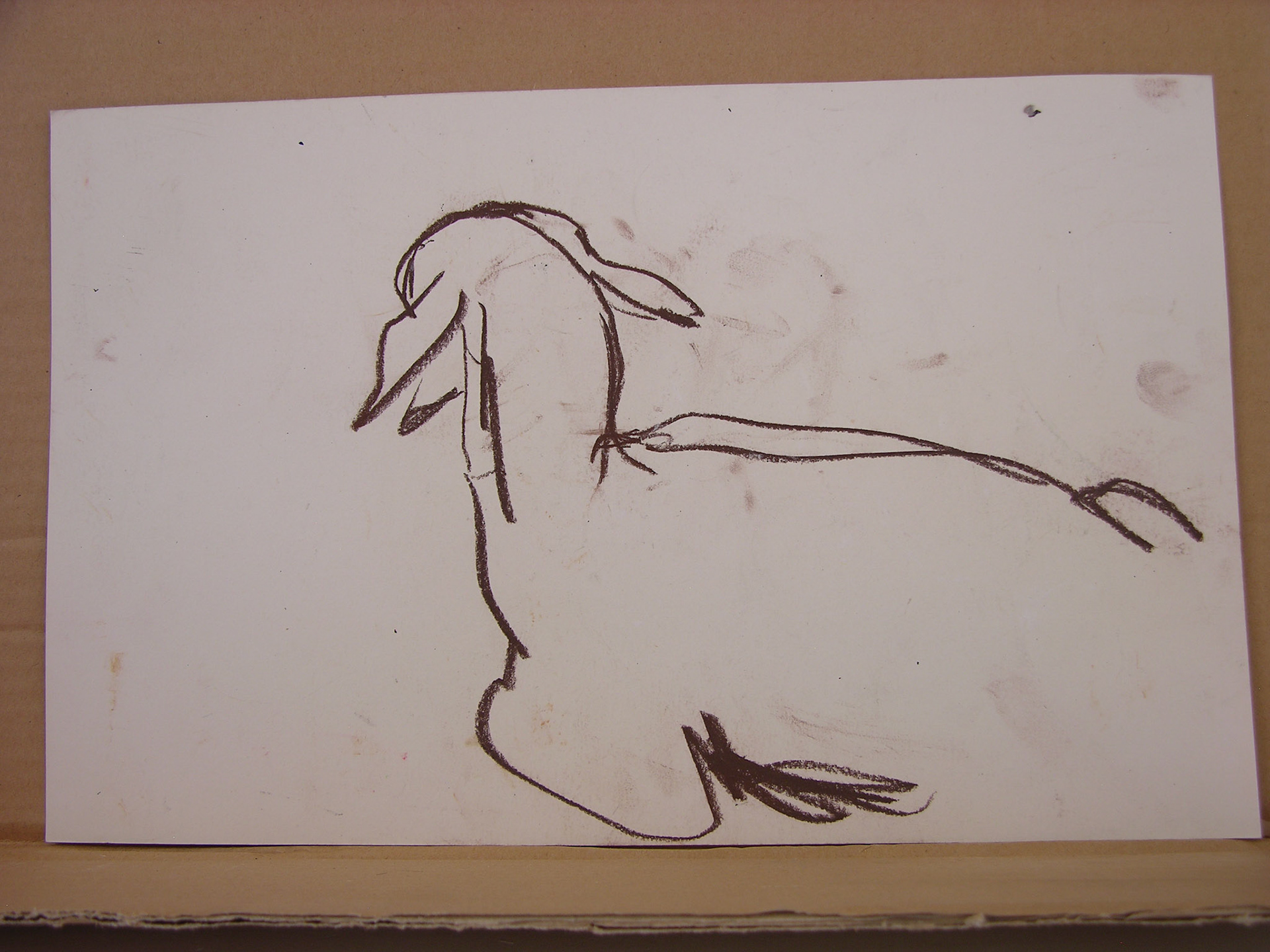 Barra conté/papel .- 24x37,7cm