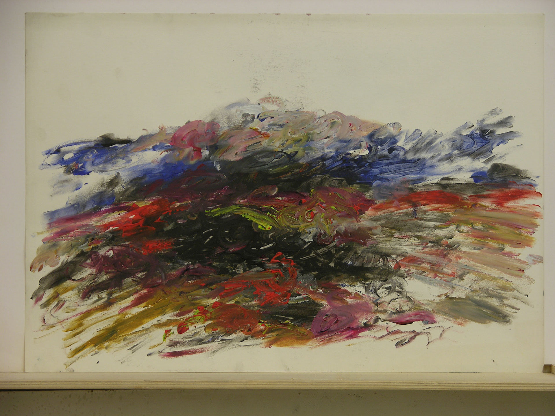 Acrílico/cartulina.-34,5x49,6cm