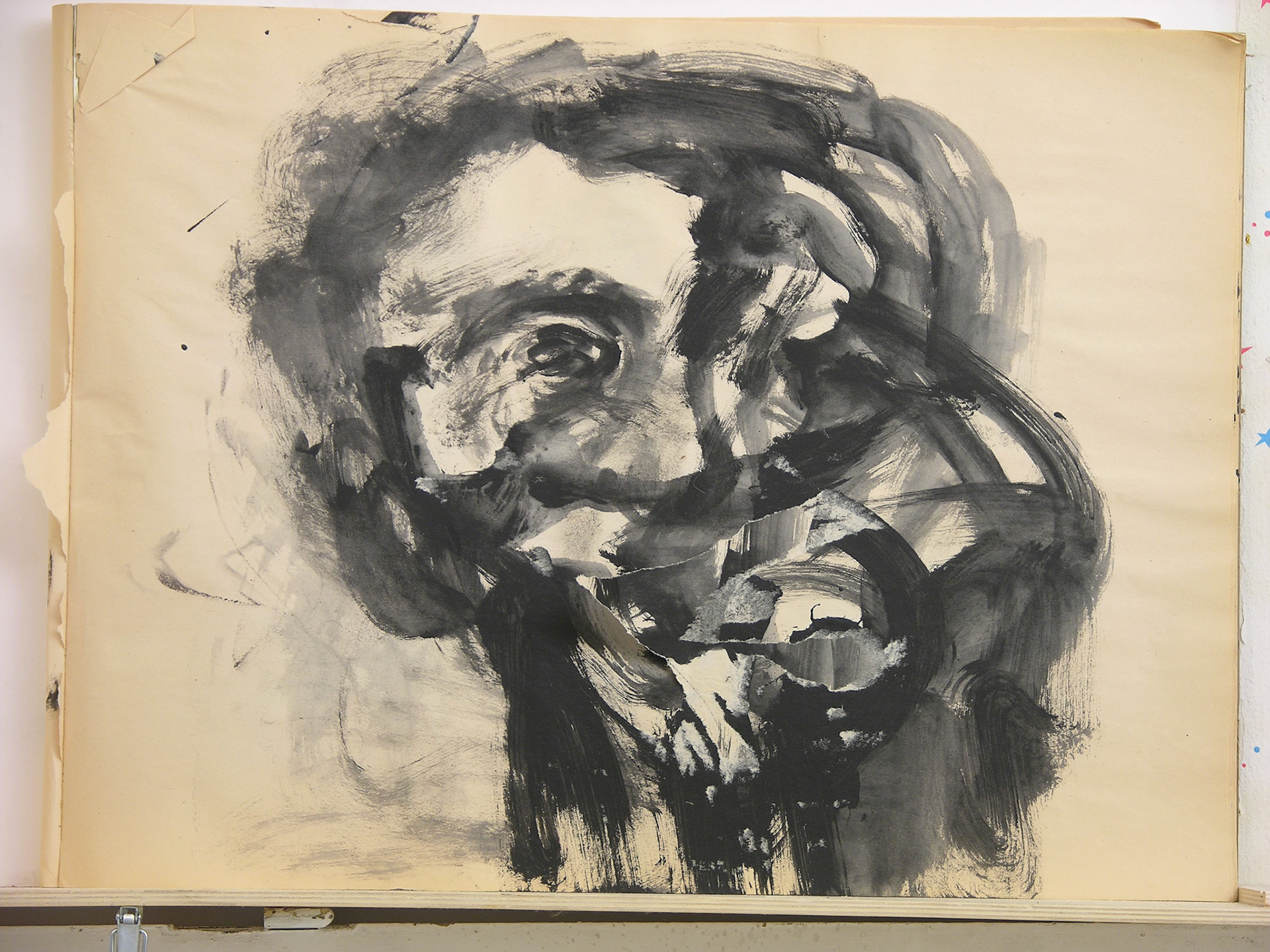 Aguada acrílica.- 46 x 60,5cm