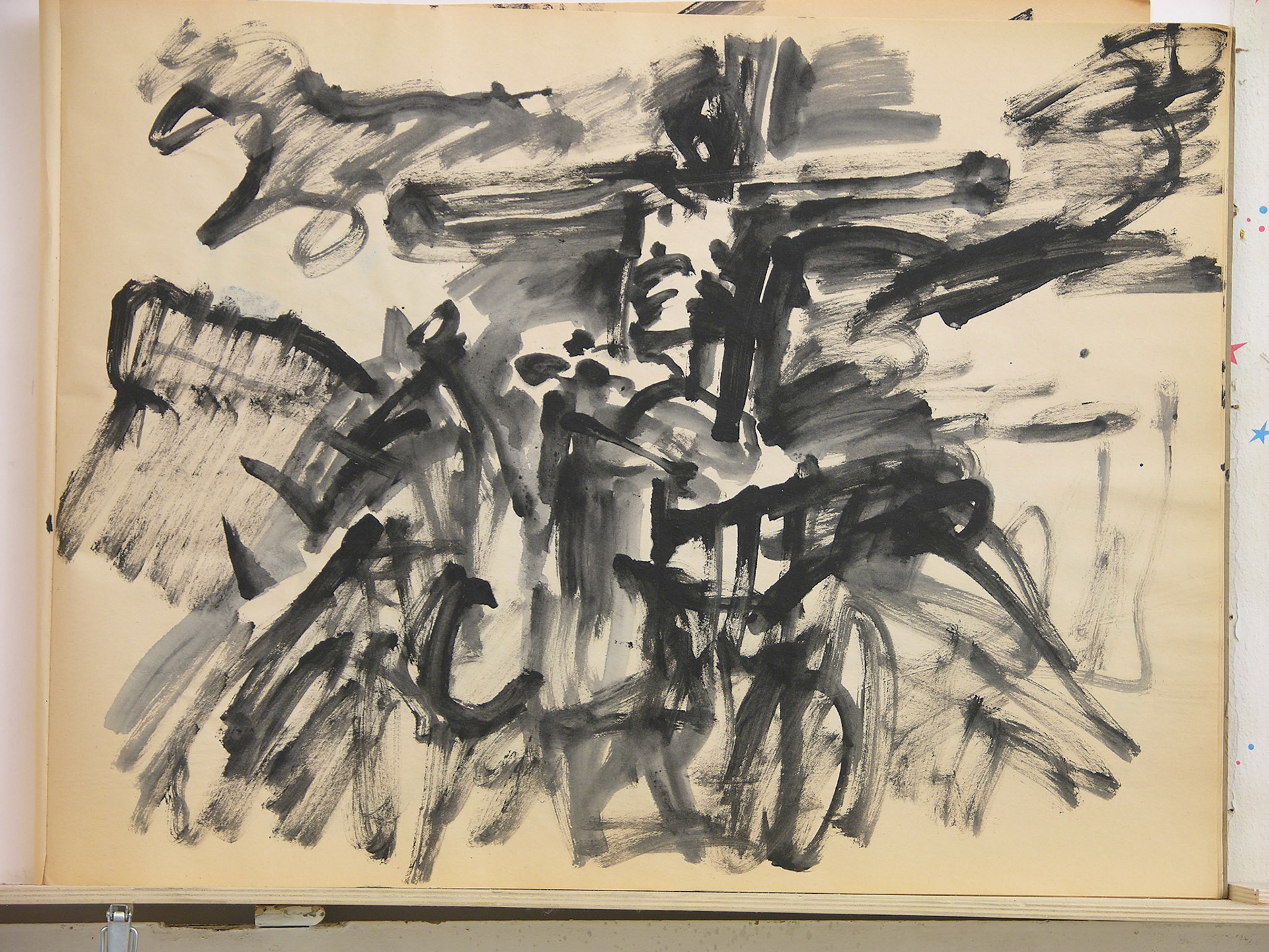 Aguada acrílica.- 46 x 60,5cm