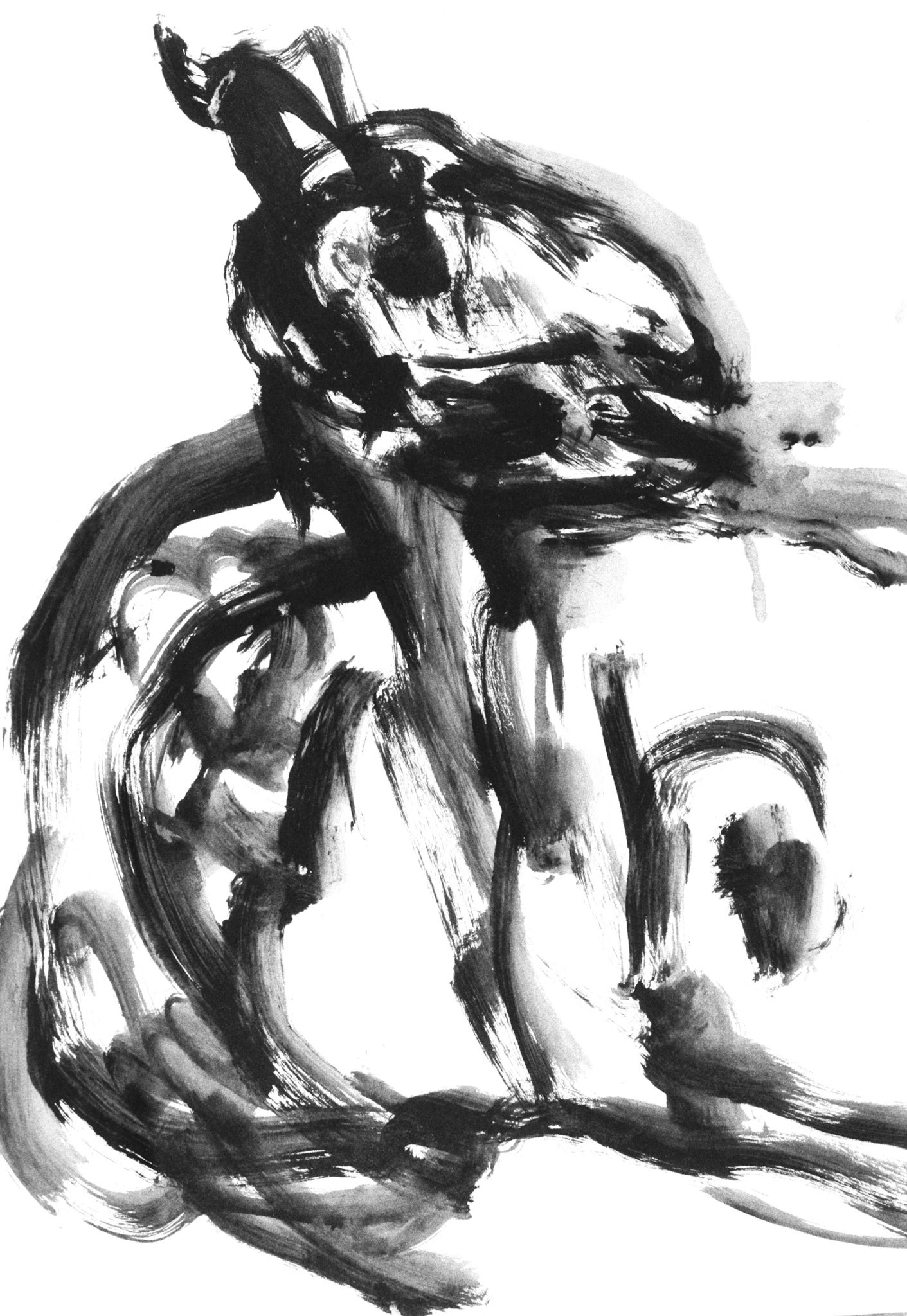 Acrílico/papel amarillo.- 61x46cm