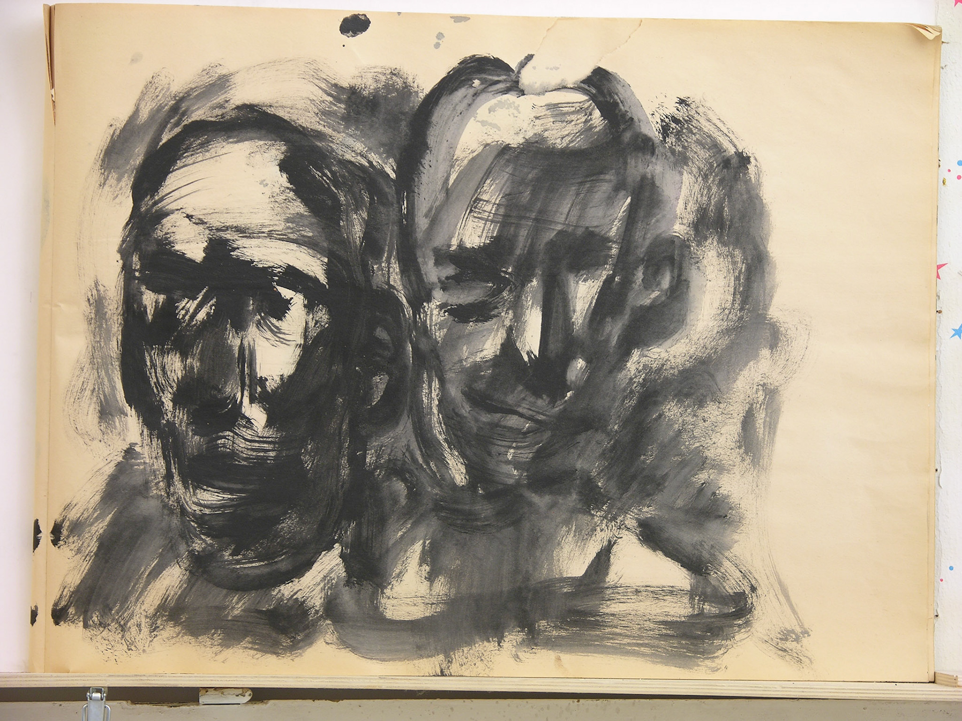 Aguada acrílica.- 46 x 60,5cm