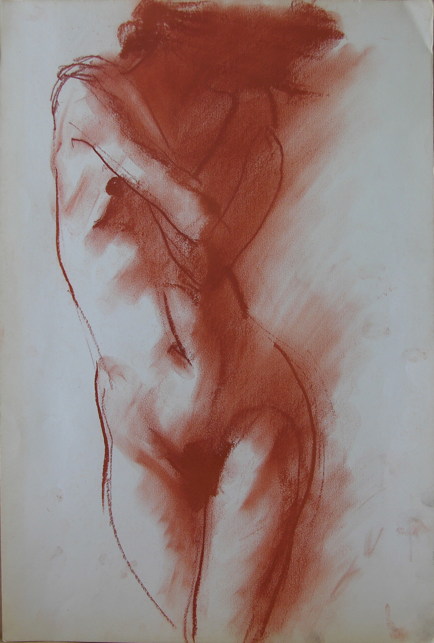 Desnudo, Sanguina/Papel49cm x 33,5cm