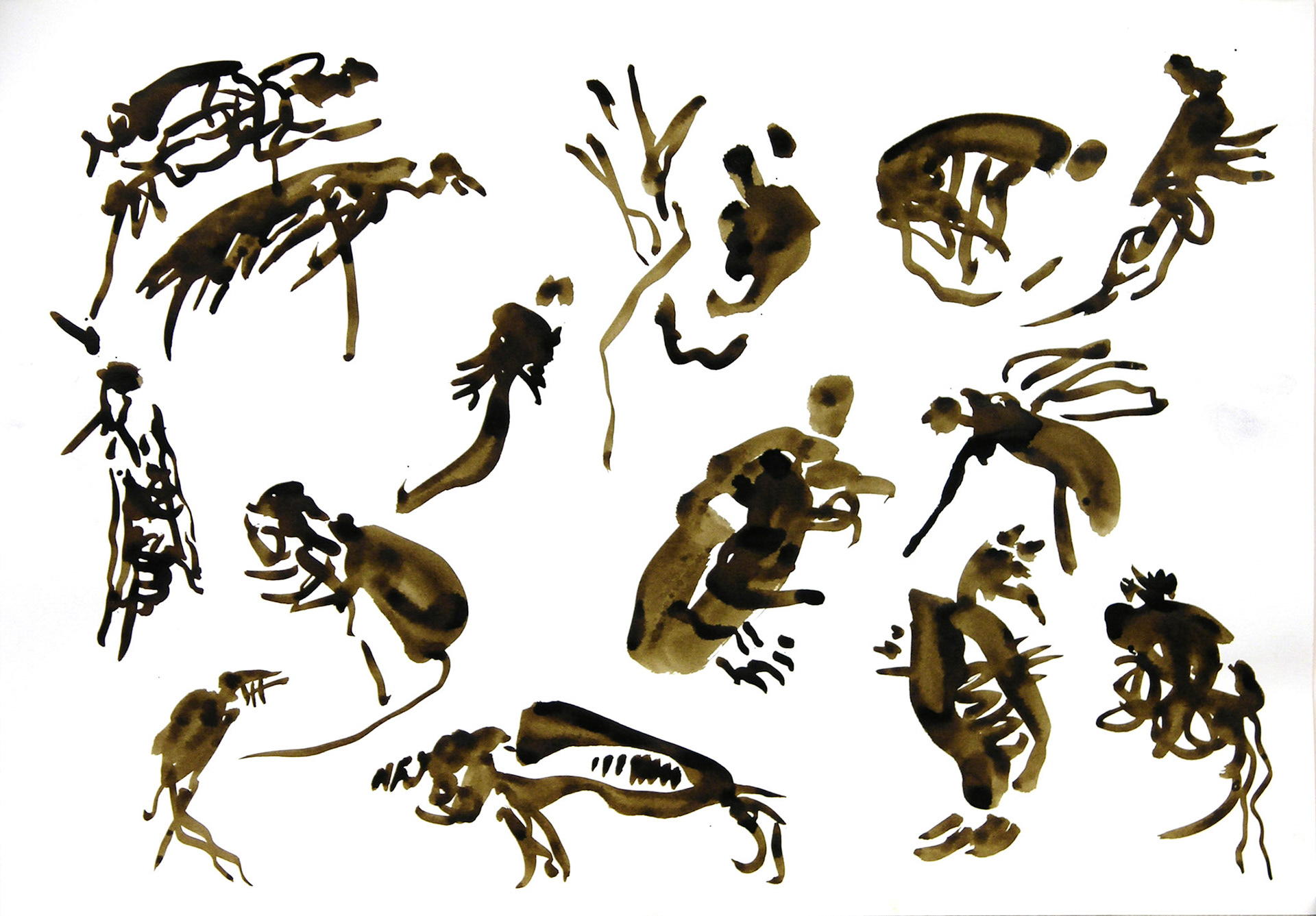 Tinta/papel.- 35x50cm.