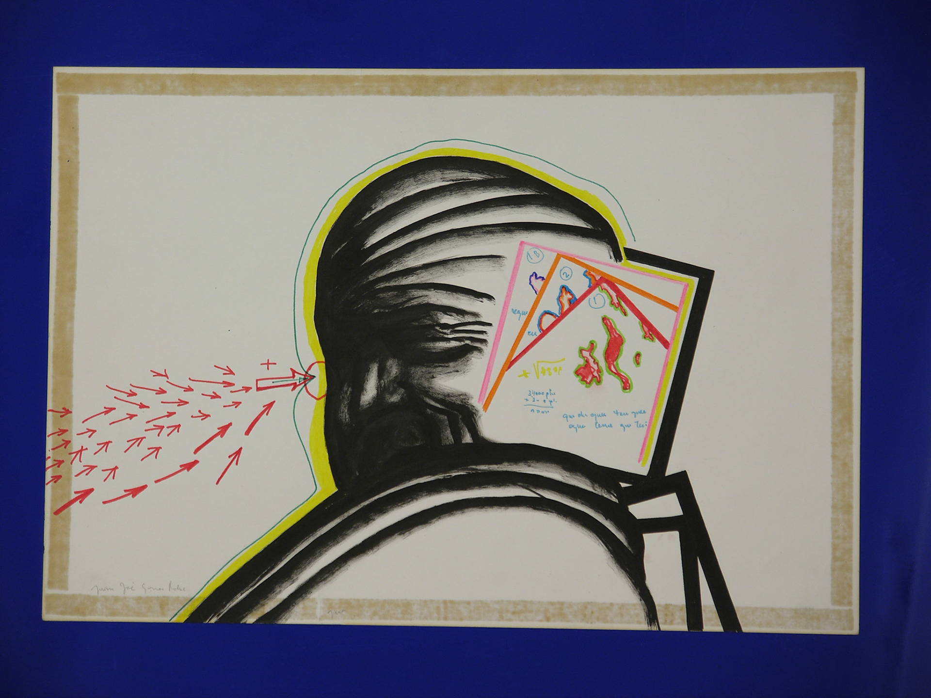 Técnica mixta.- 95,5 x 70cm