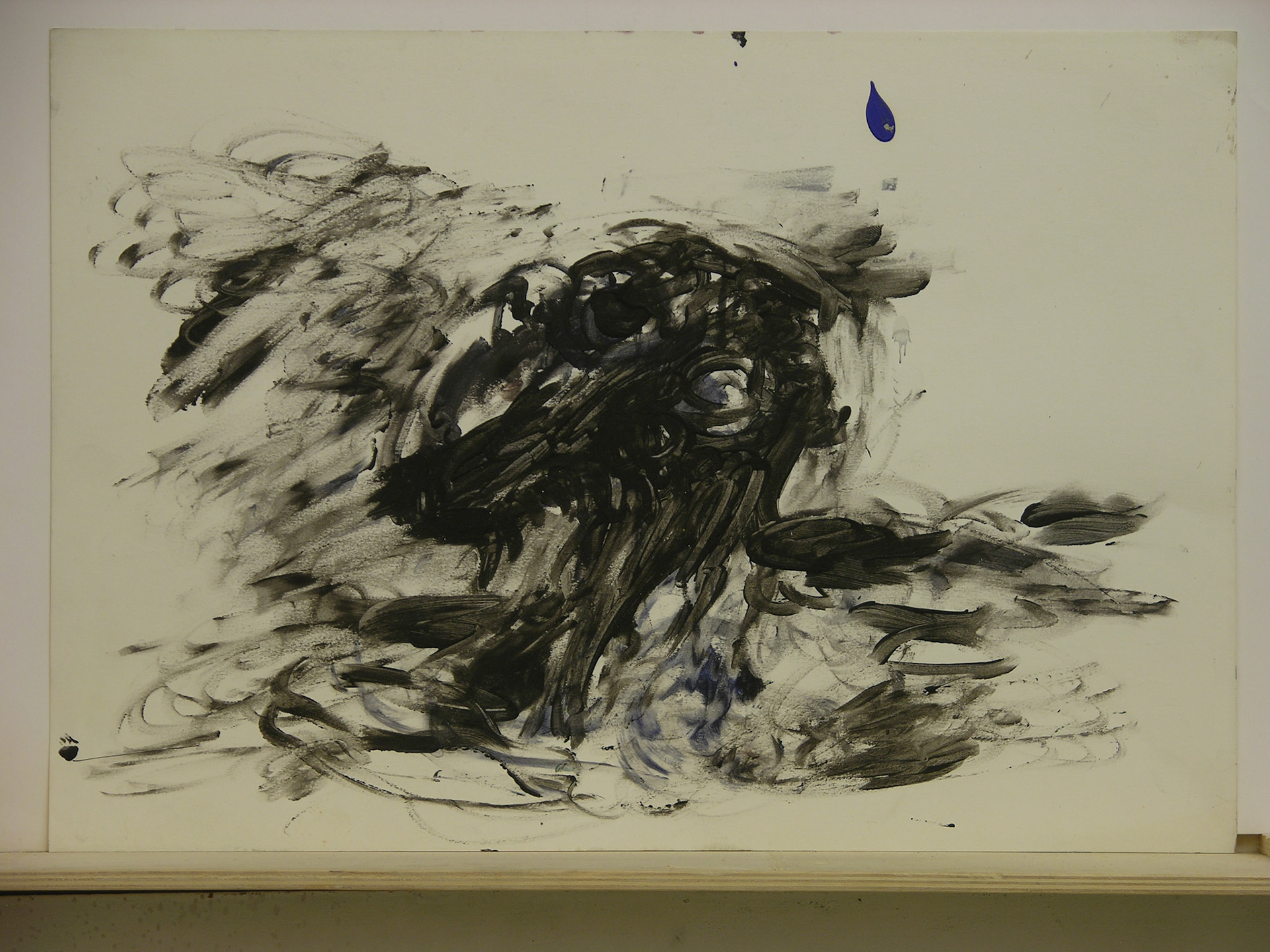 Acrílico/cartulina.-34,5x49,6cm