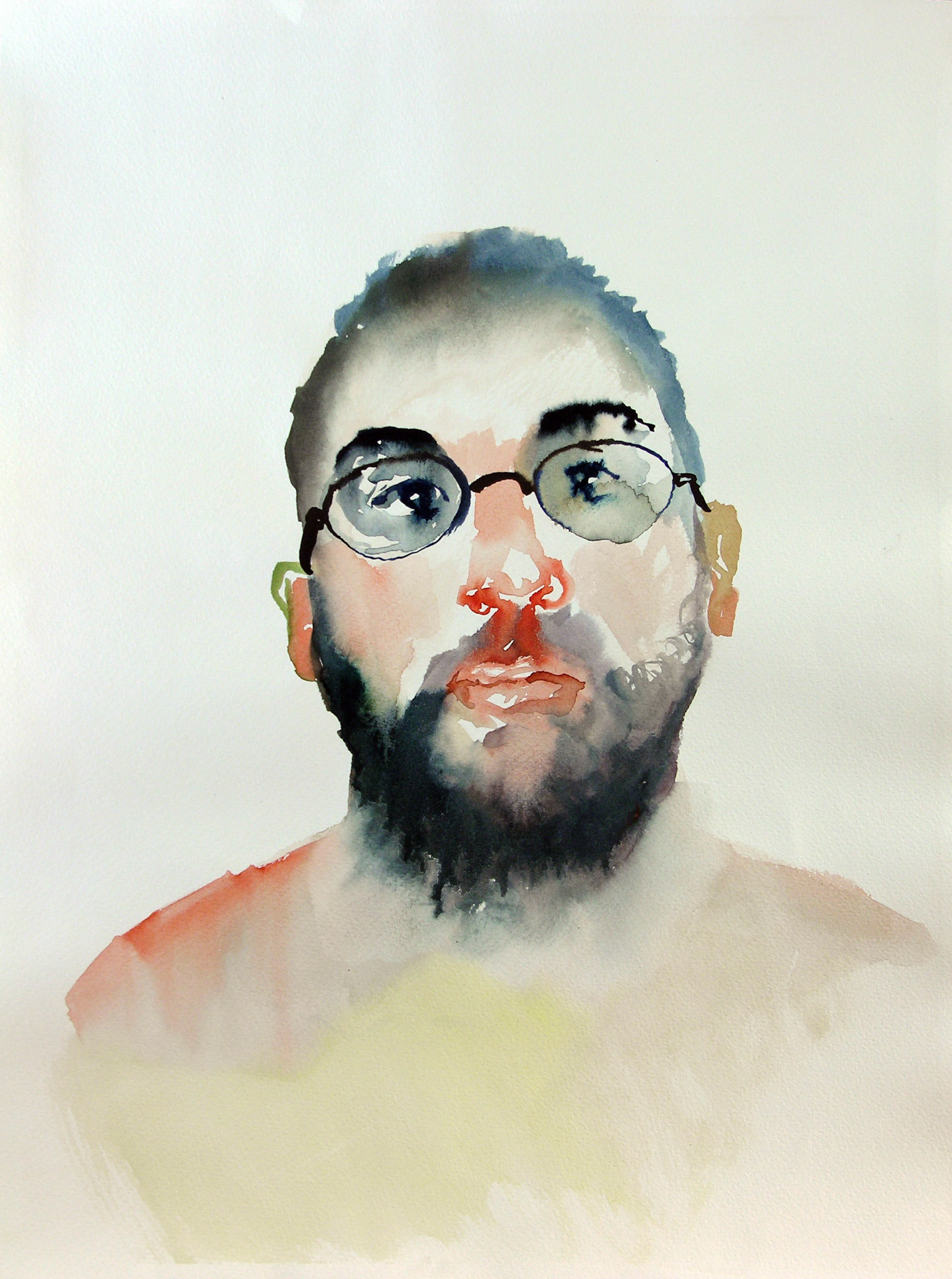 Retrato, Acuarela / Papel, 39,7cm x 29,7cm