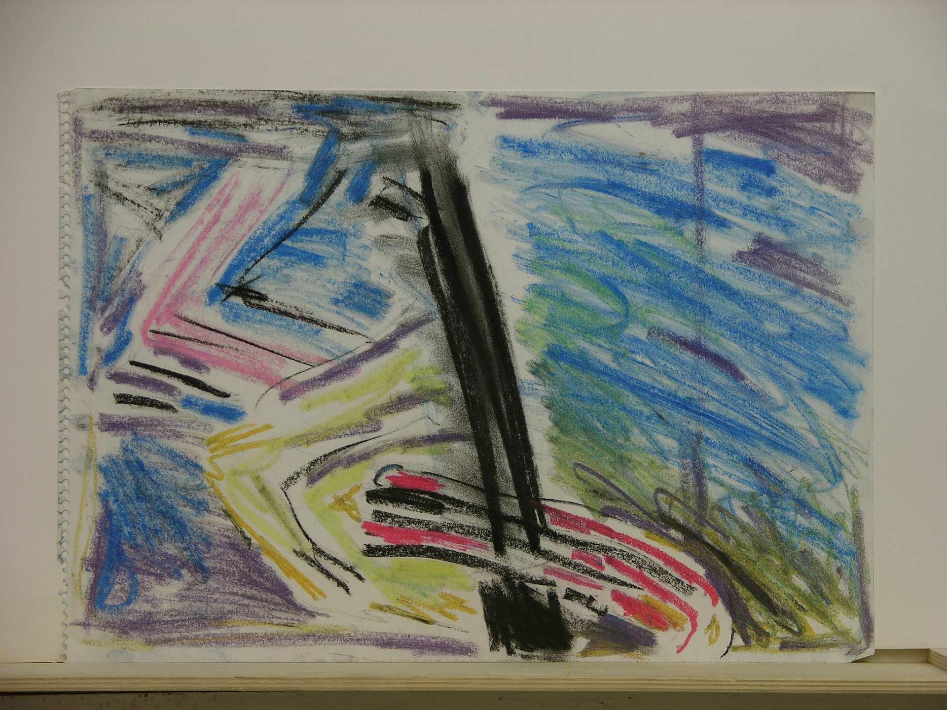 pastel/papel.-32,2x45cm