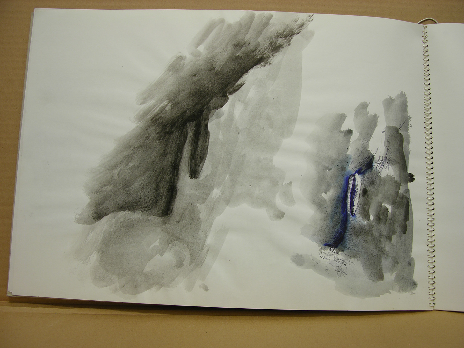 Cara posterior de  -"El Palacio"- 2/2 -Carcelén-   Acuarela y plumilla.-32,5x45cm .- reverso de DSCN6391.JPG